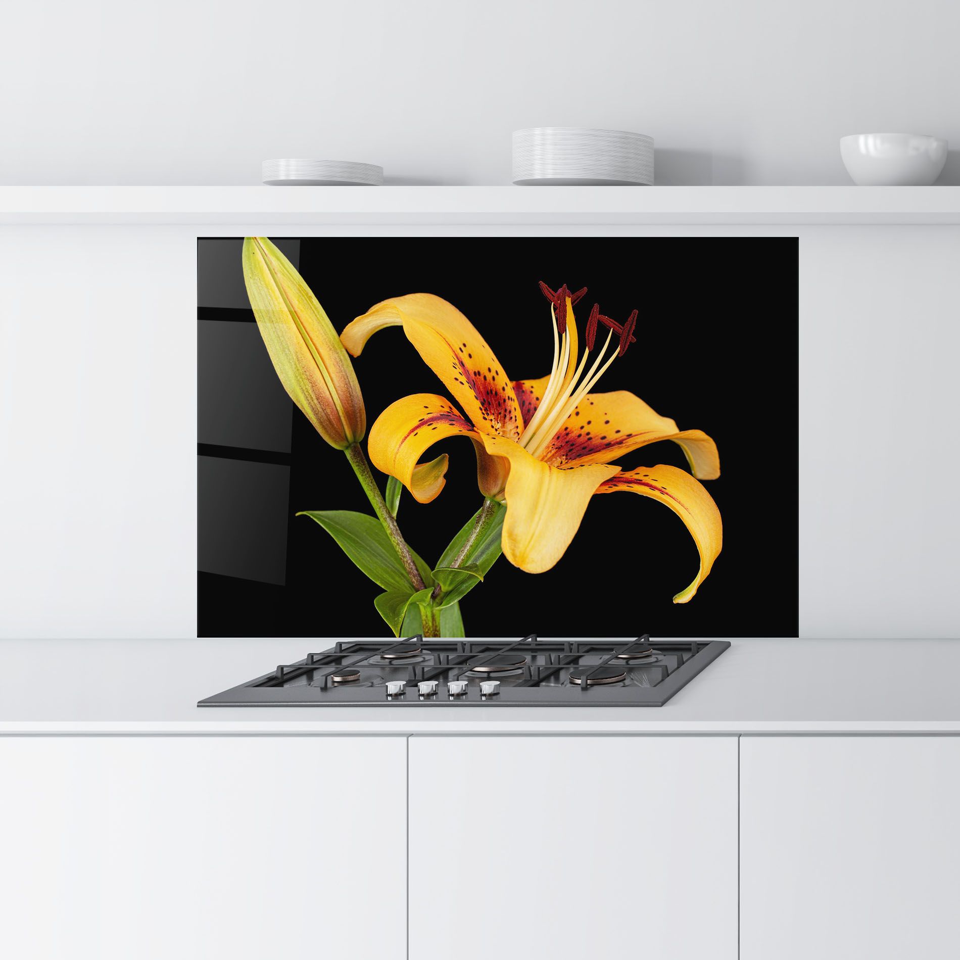 Beautiful Yellow Lily mockup 9