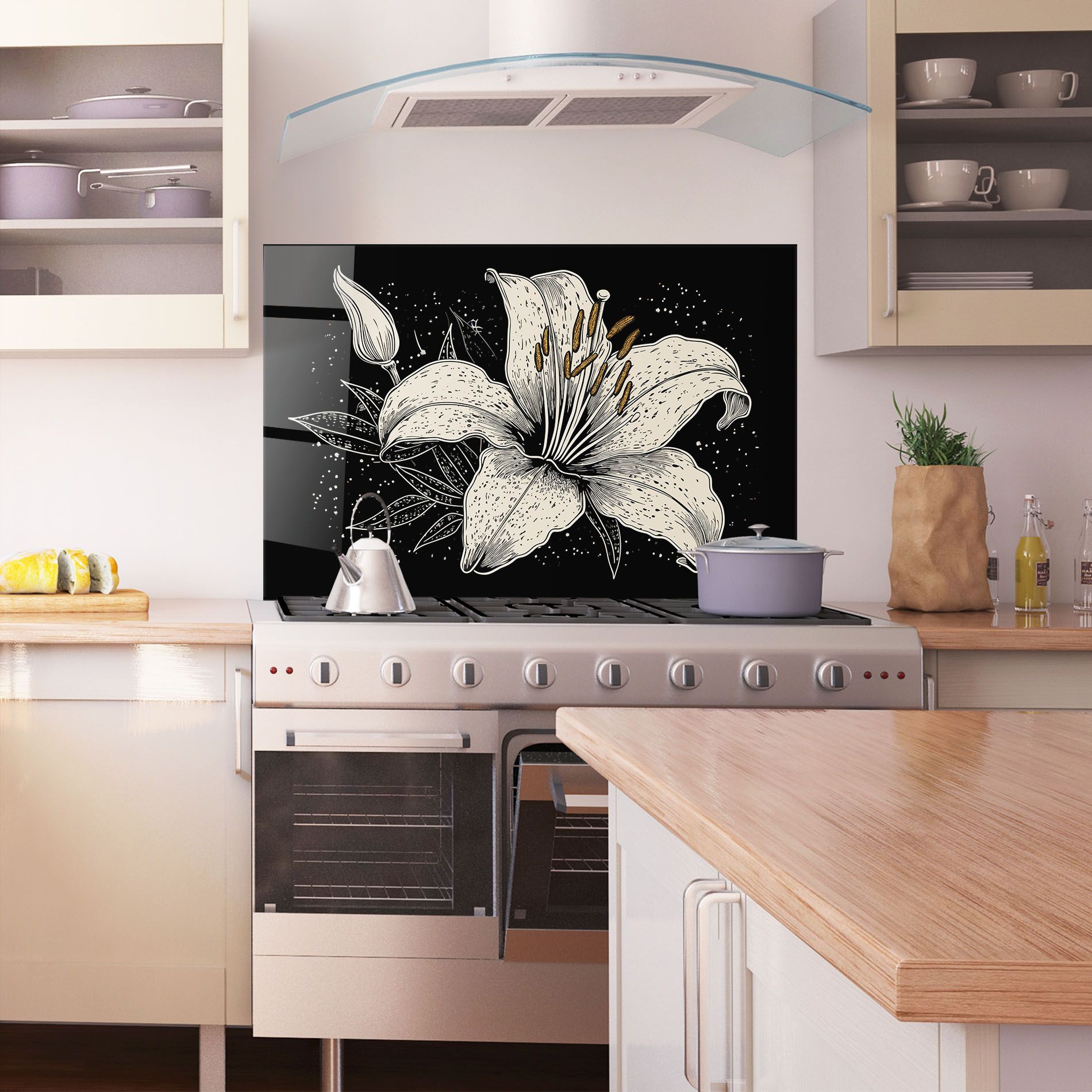 Cream Black Lily mockup 1