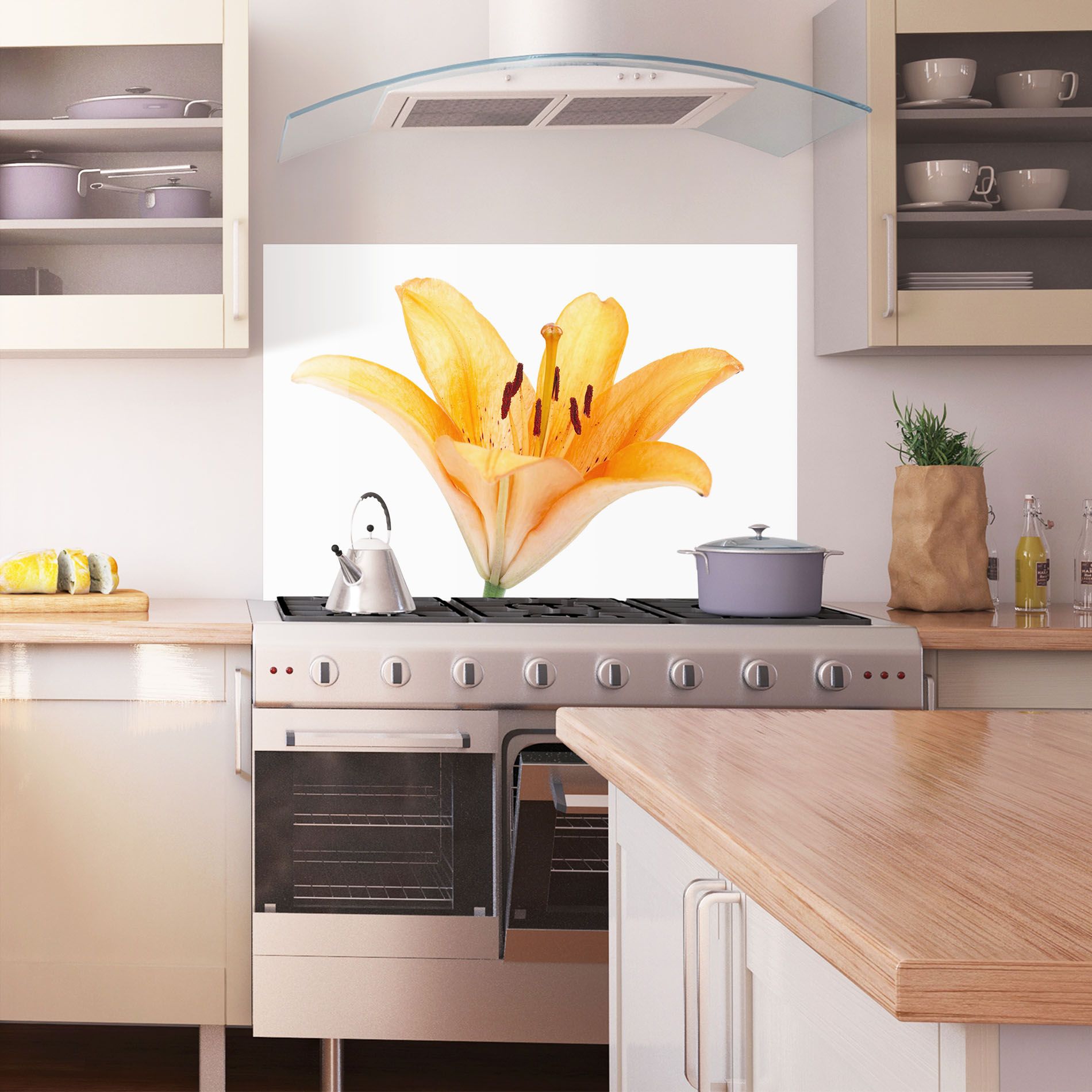 Yellow With Orange Lily mockup 1