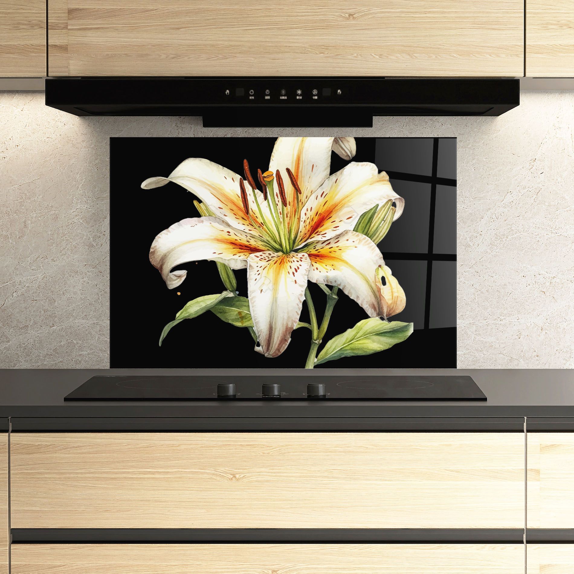 Beautiful White Lily mockup 3