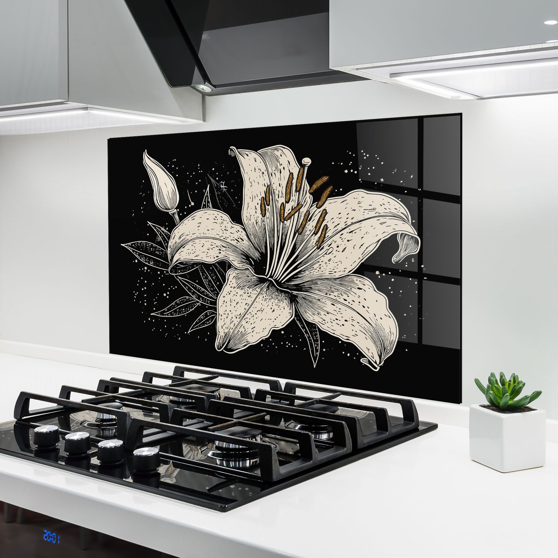 Cream Black Lily mockup 6