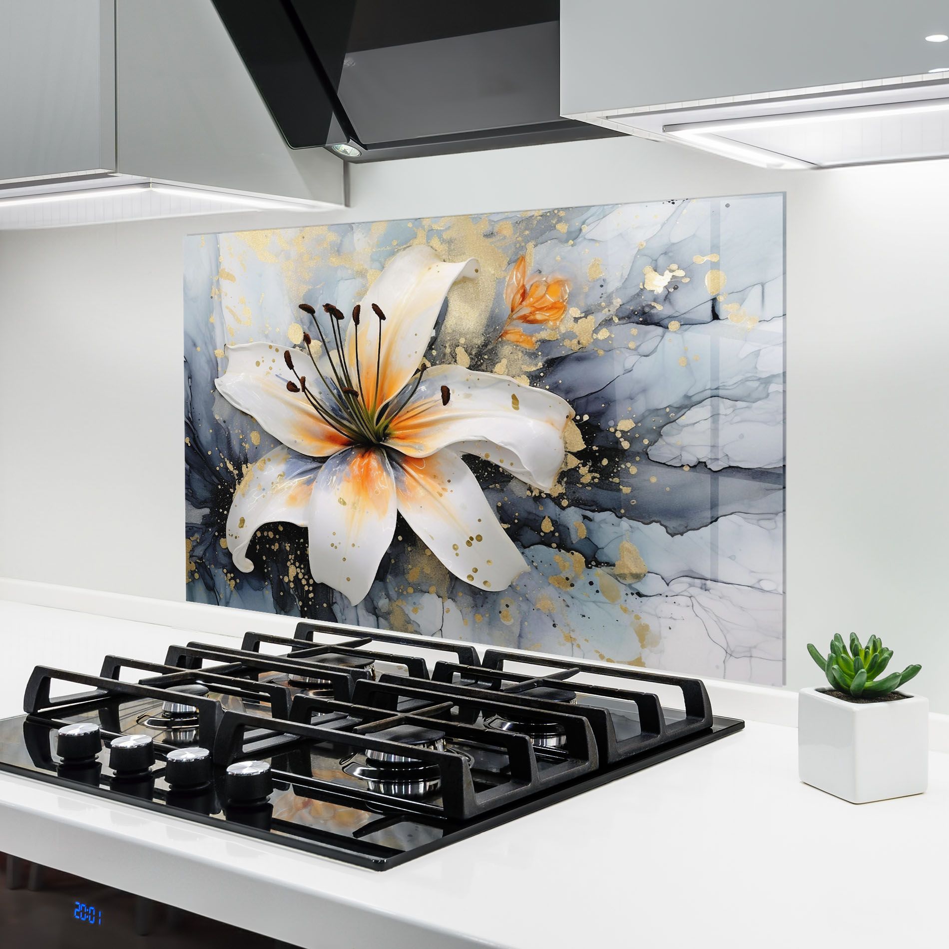 Lily With Orange Painting mockup 6