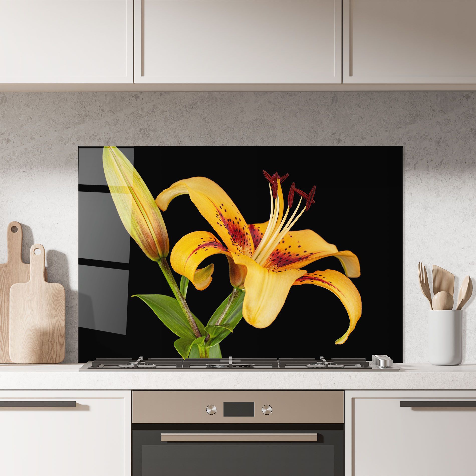 Beautiful Yellow Lily mockup 7