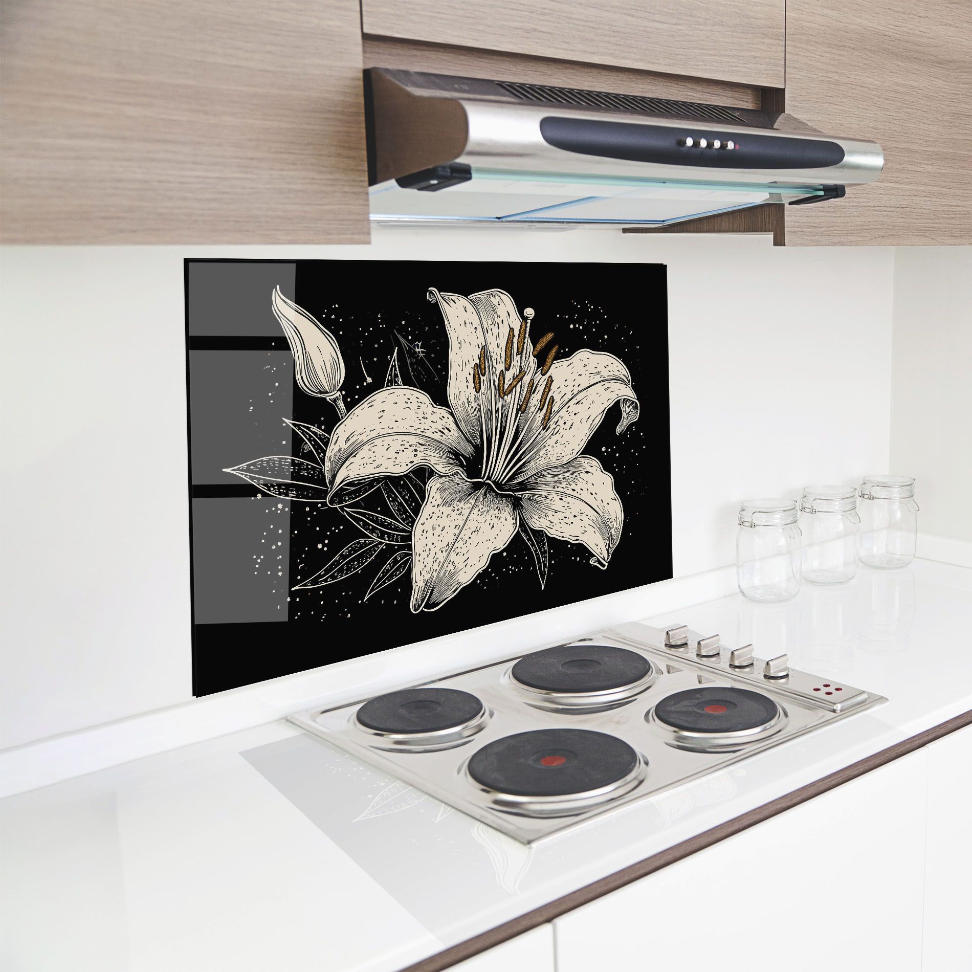 Cream Black Lily mockup 8