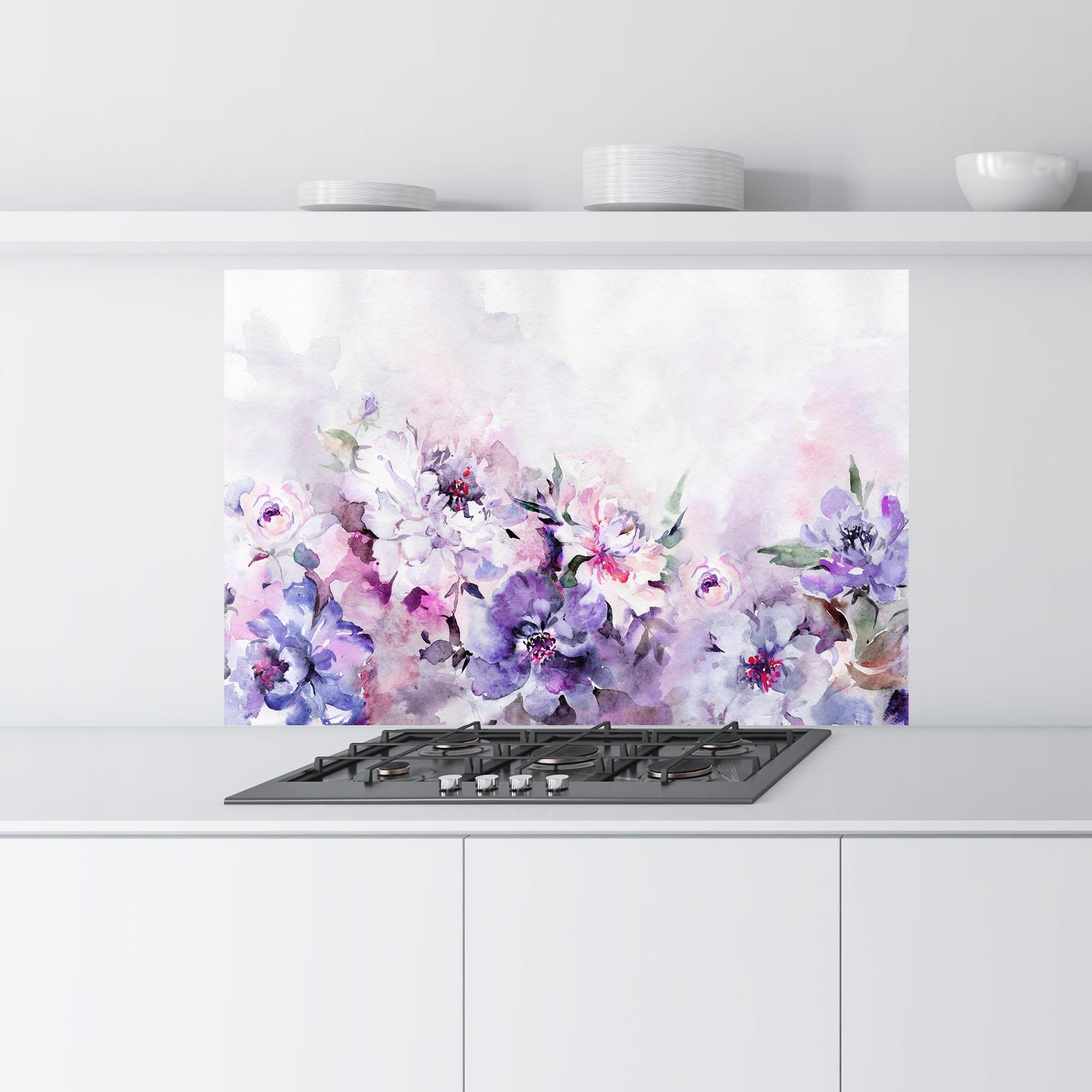 Küchenrückwand Glas Buchet Multicolor mockup 9