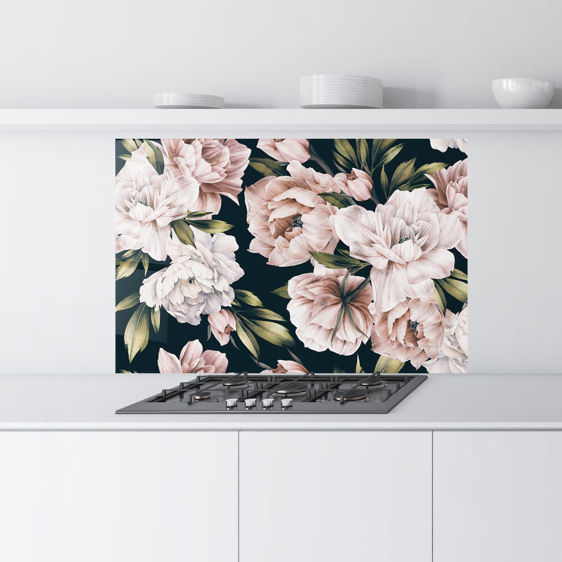 Küchenrückwand Glas Flori De Bujori mockup 9