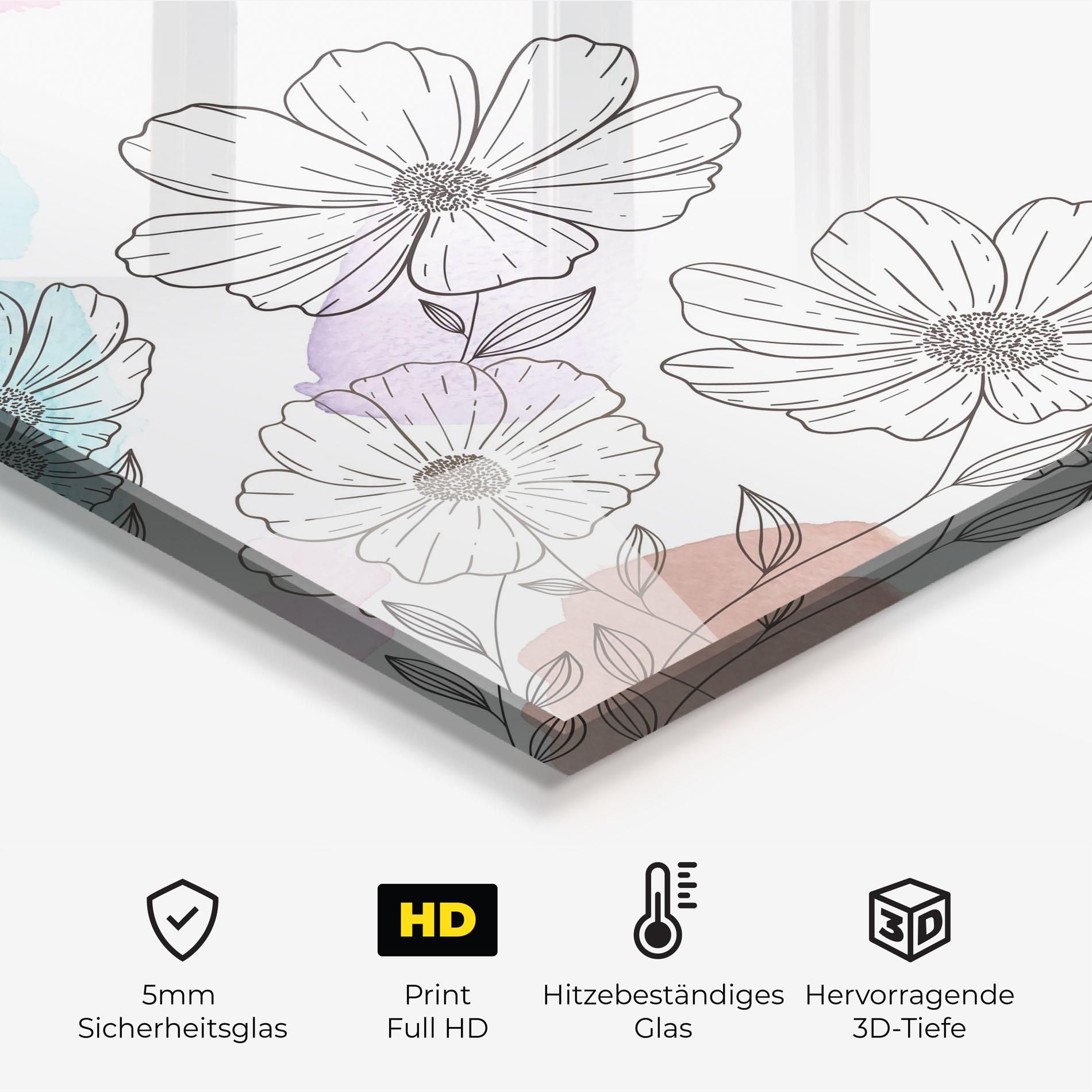 Grey Colorful Flower mockup 2