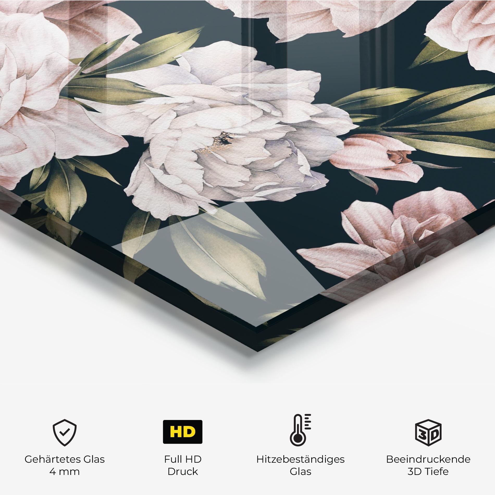 Küchenrückwand Glas Flori De Bujori mockup 2