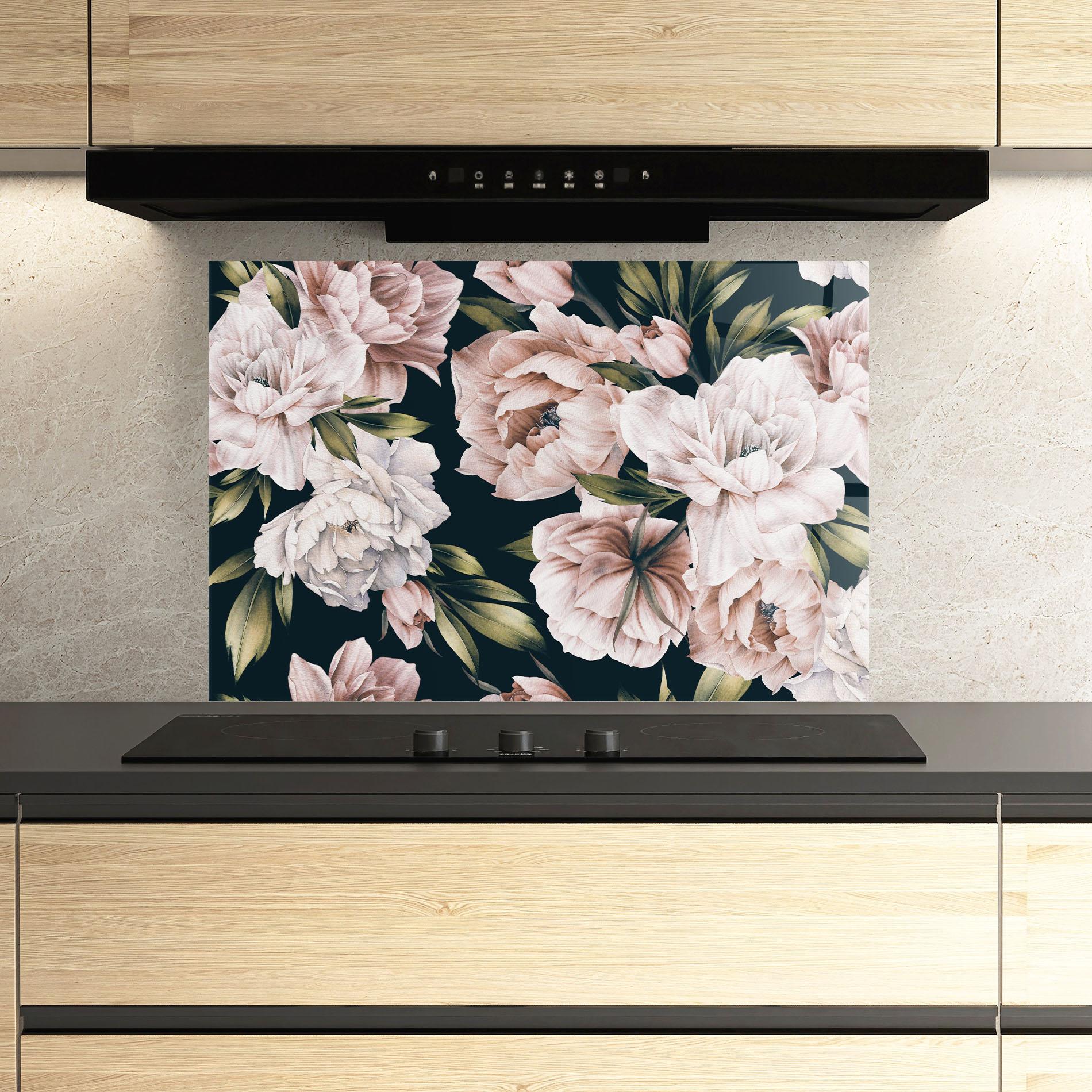 Küchenrückwand Glas Flori De Bujori mockup 3
