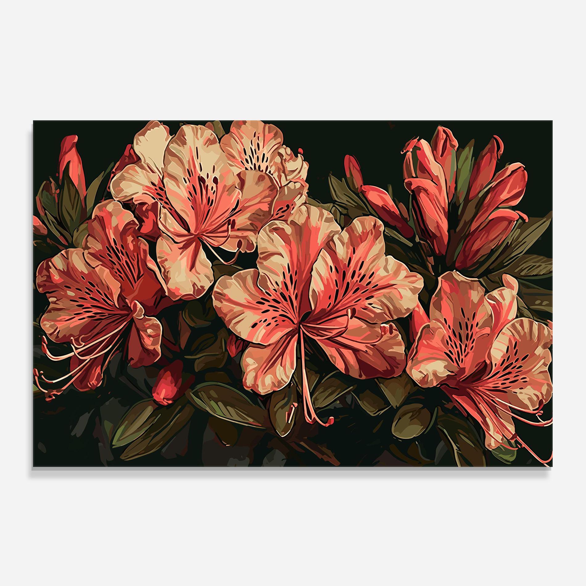 Küchenrückwand Glas Cream Exotic Art mockup 0