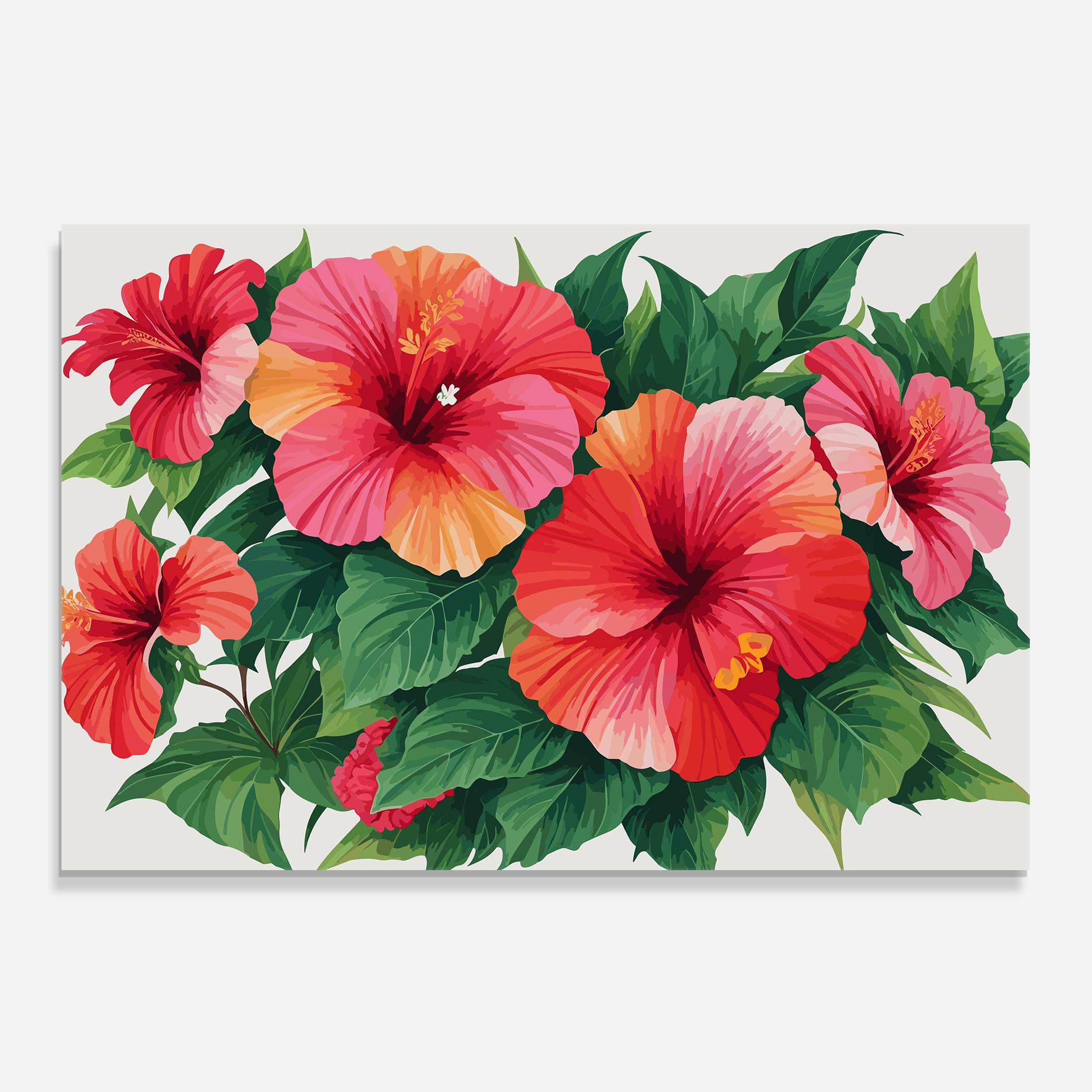 Küchenrückwand Glas Pretty Exotic Art mockup 0