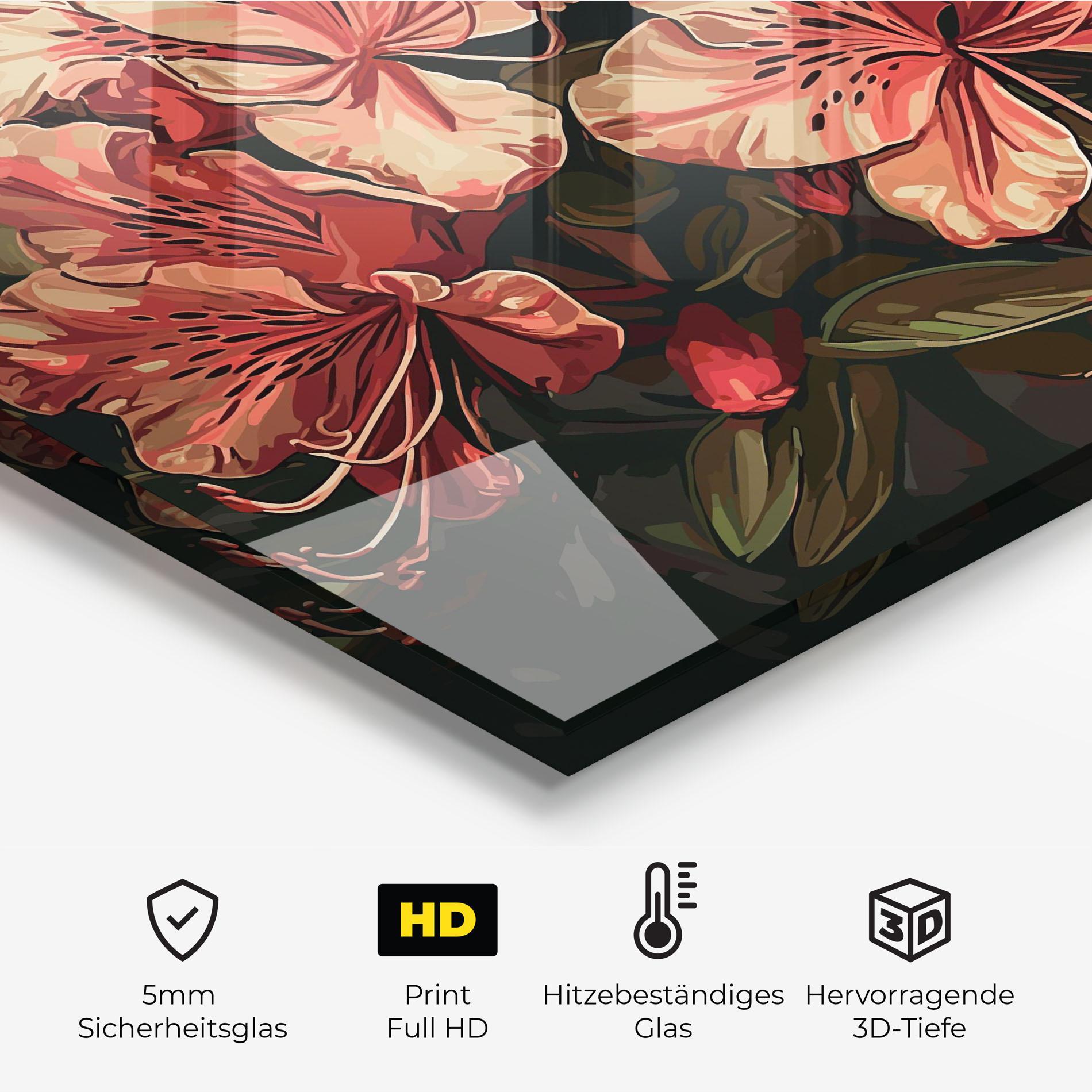 Küchenrückwand Glas Cream Exotic Art mockup 2