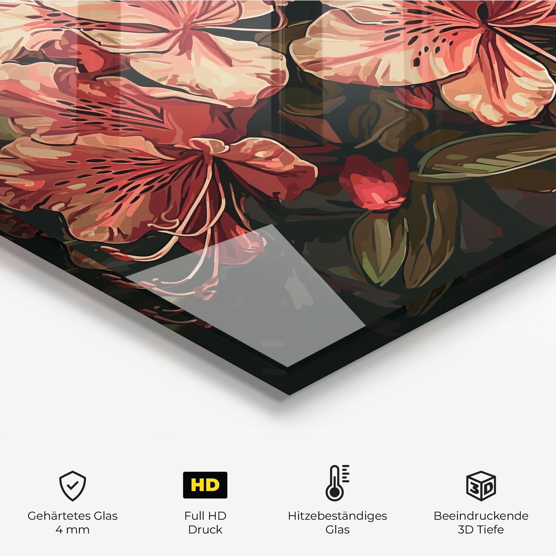 Küchenrückwand Glas Cream Exotic Art mockup 2