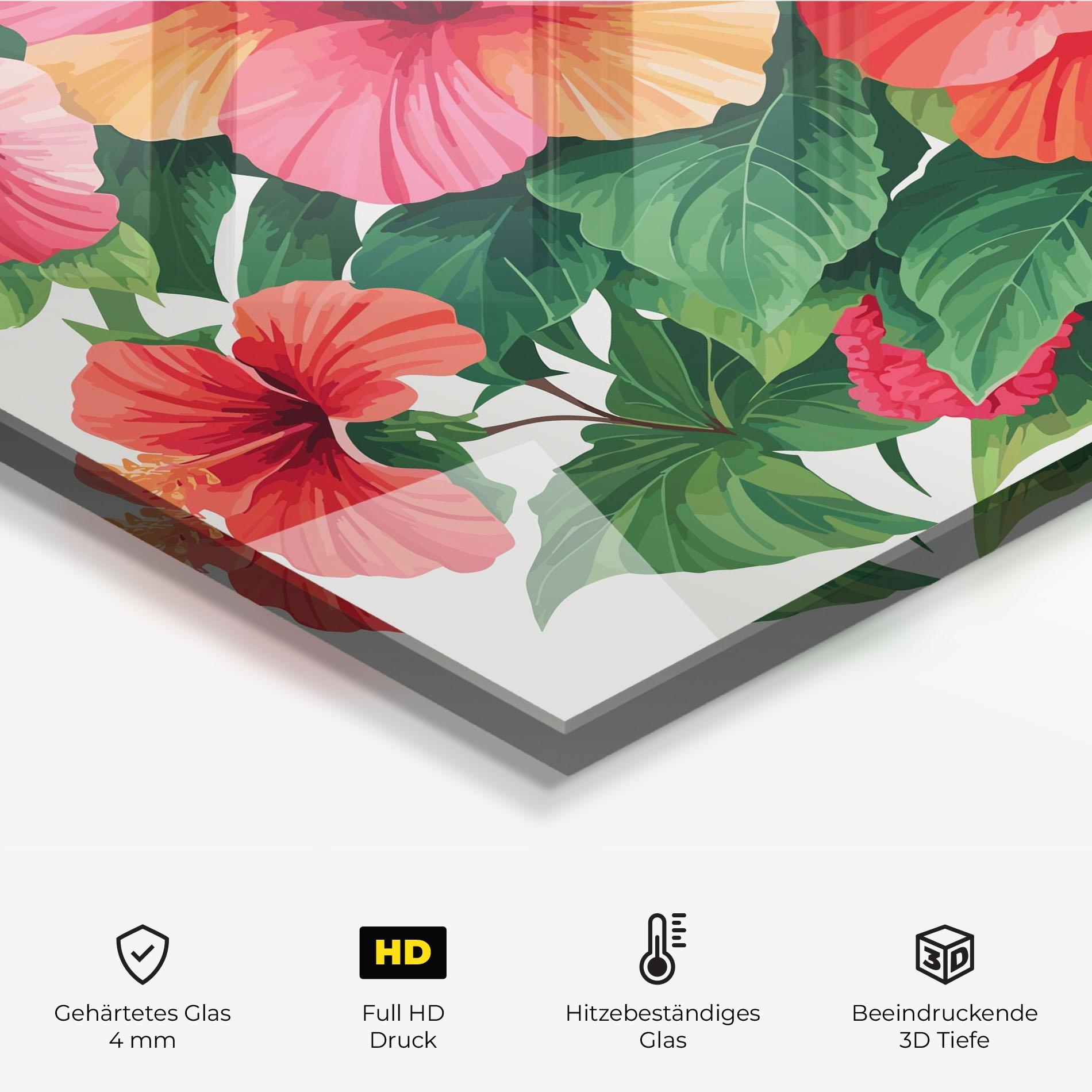 Küchenrückwand Glas Pretty Exotic Art mockup 2