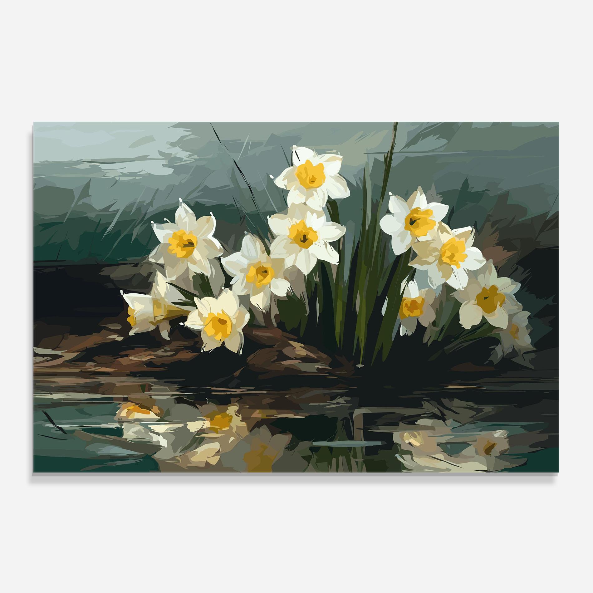 Küchenrückwand Glas Wild Lake Plant mockup 0