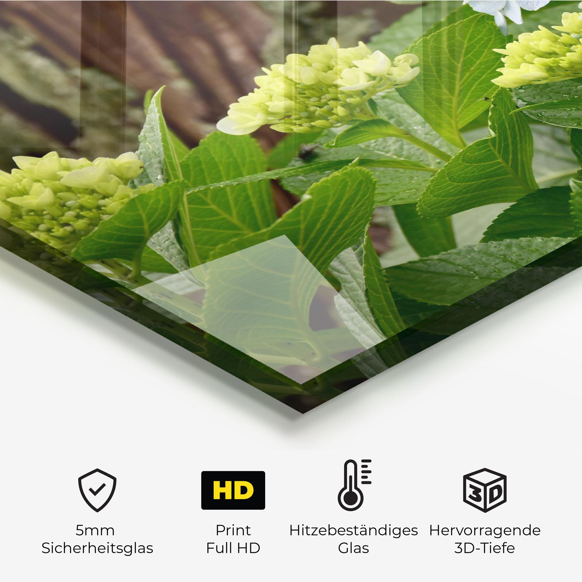 Küchenrückwand Glas Wild Tree Flower mockup 2