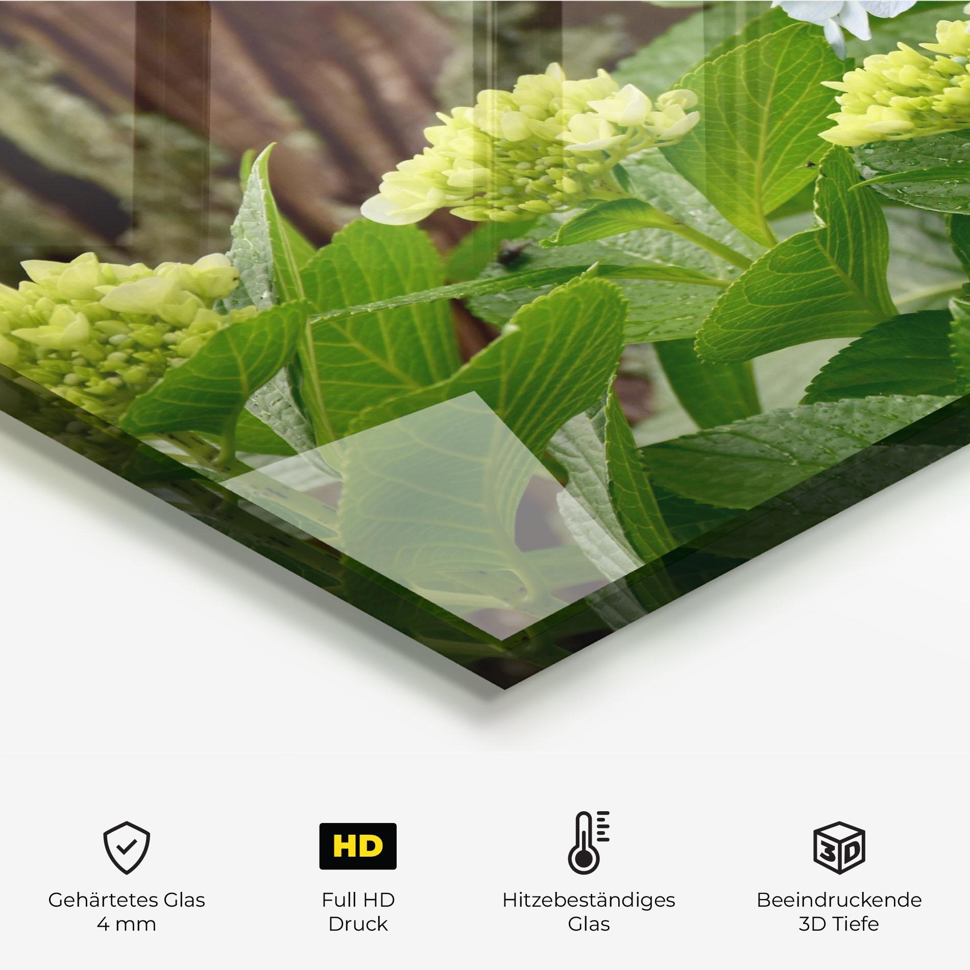 Küchenrückwand Glas Wild Tree Flower mockup 2