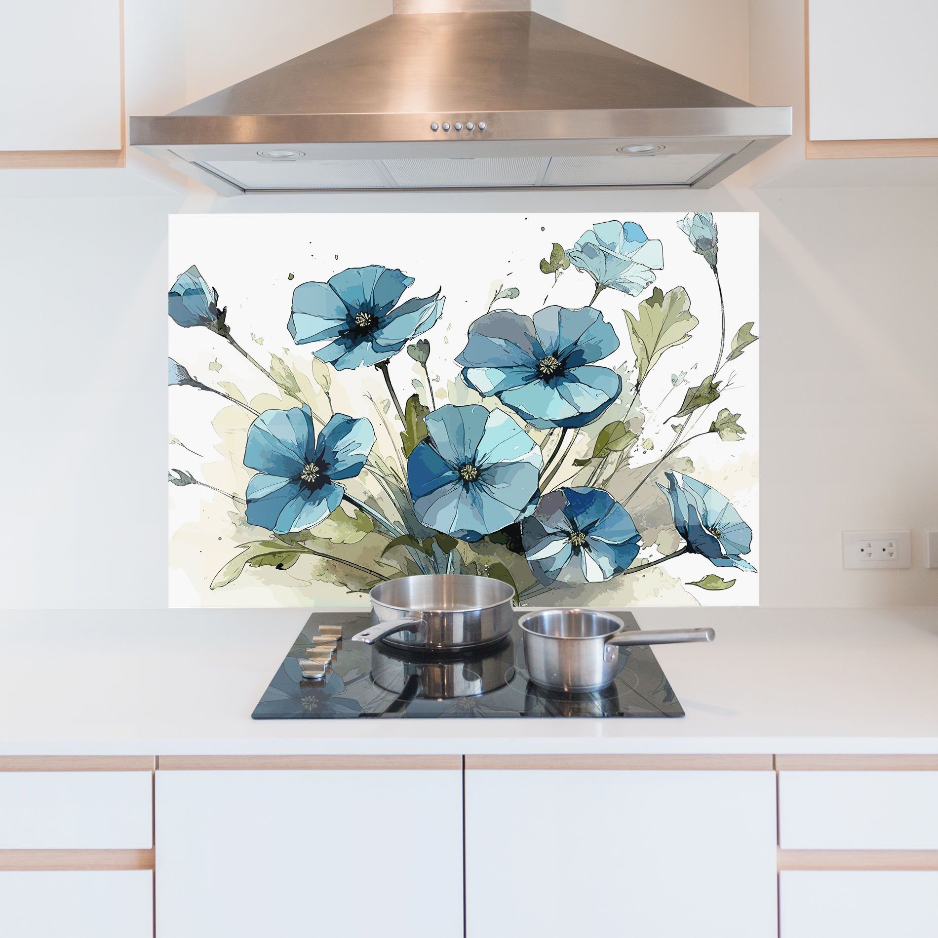 Blue Wild Plant mockup 5