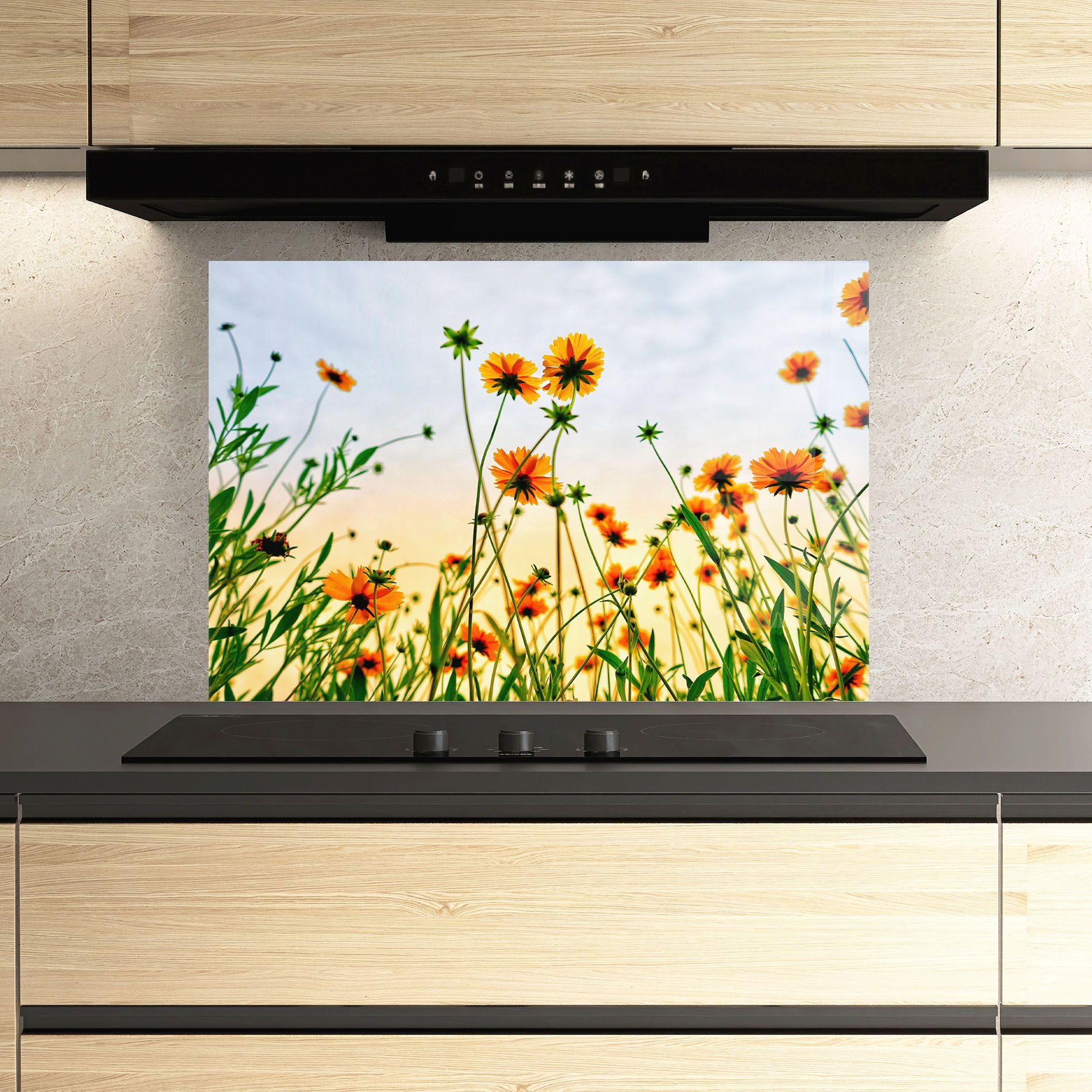 Orange Wild Flowers mockup 3