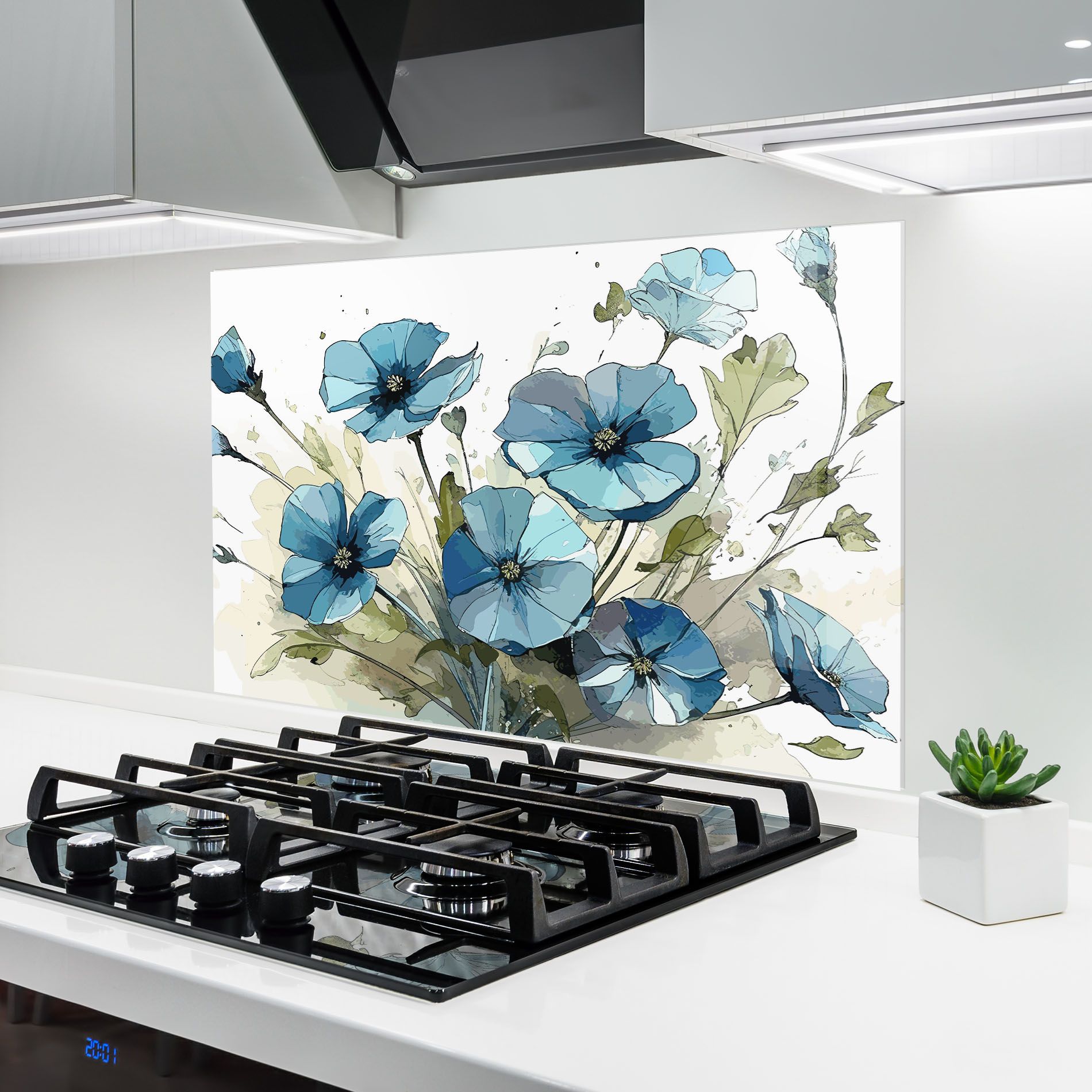 Blue Wild Plant mockup 6