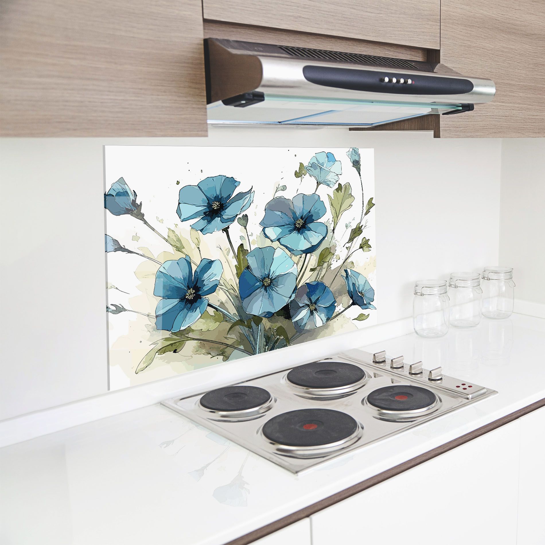 Blue Wild Plant mockup 8