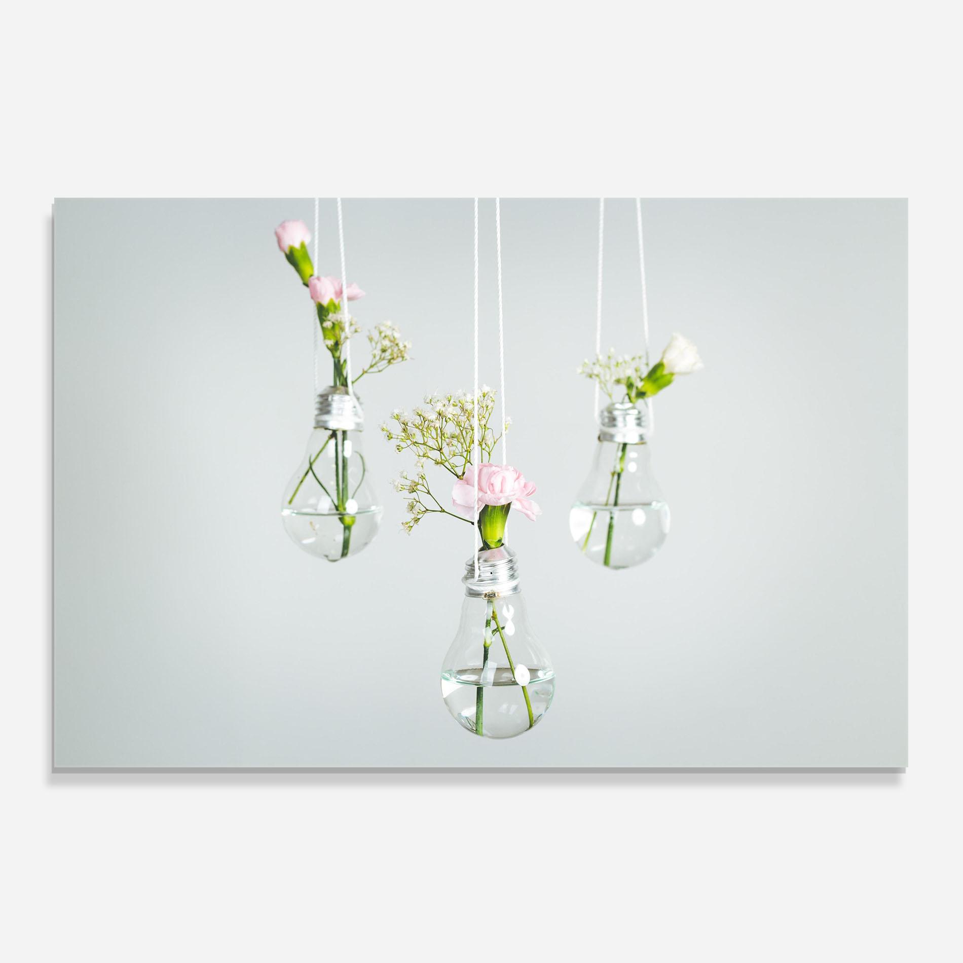 Küchenrückwand Glas Floating Vase mockup 0