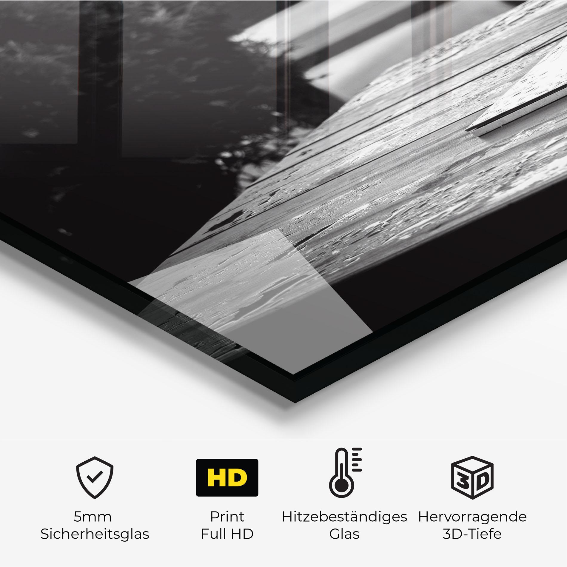 Küchenrückwand Glas Black Vase View mockup 2