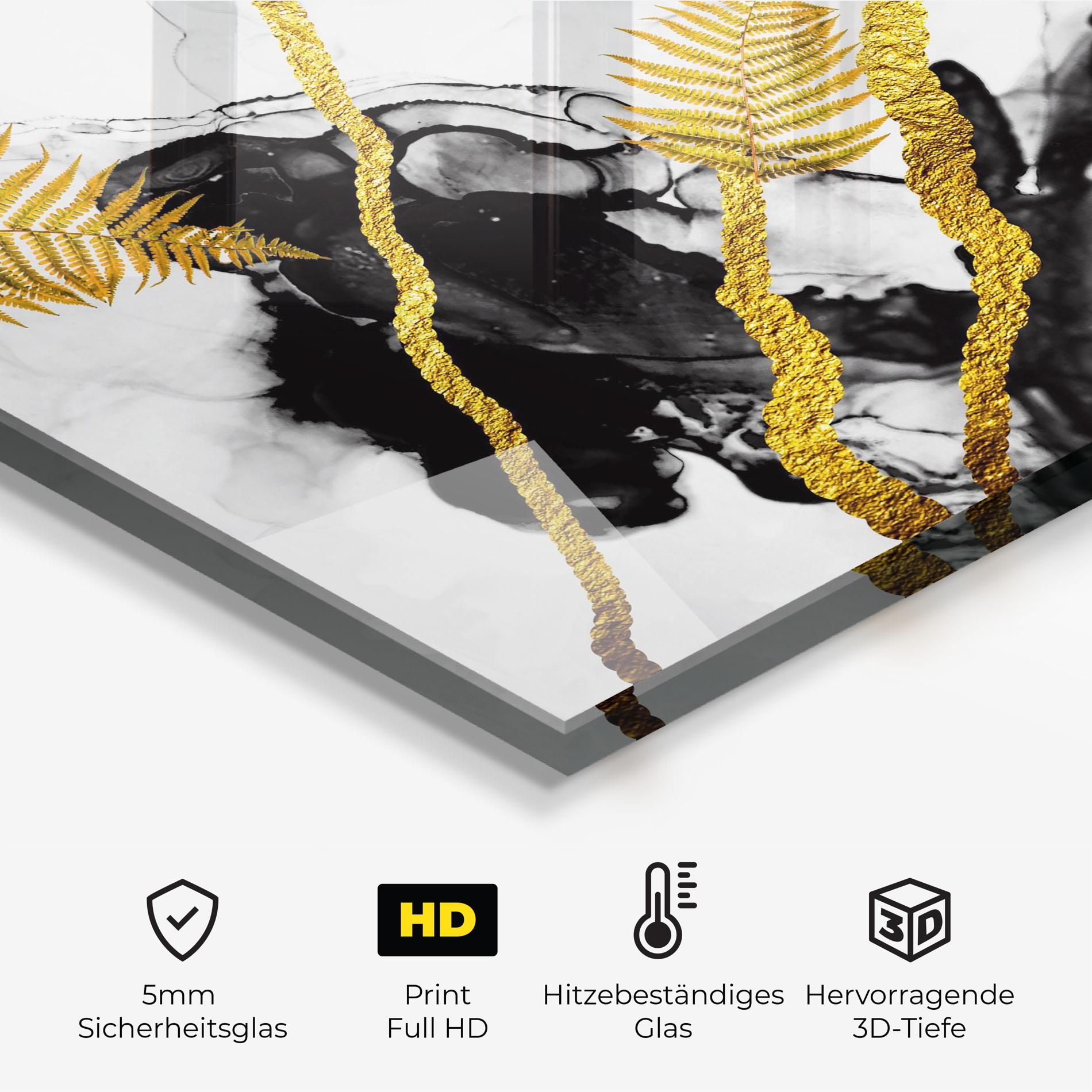 Abstract Golden Leaves mockup 2