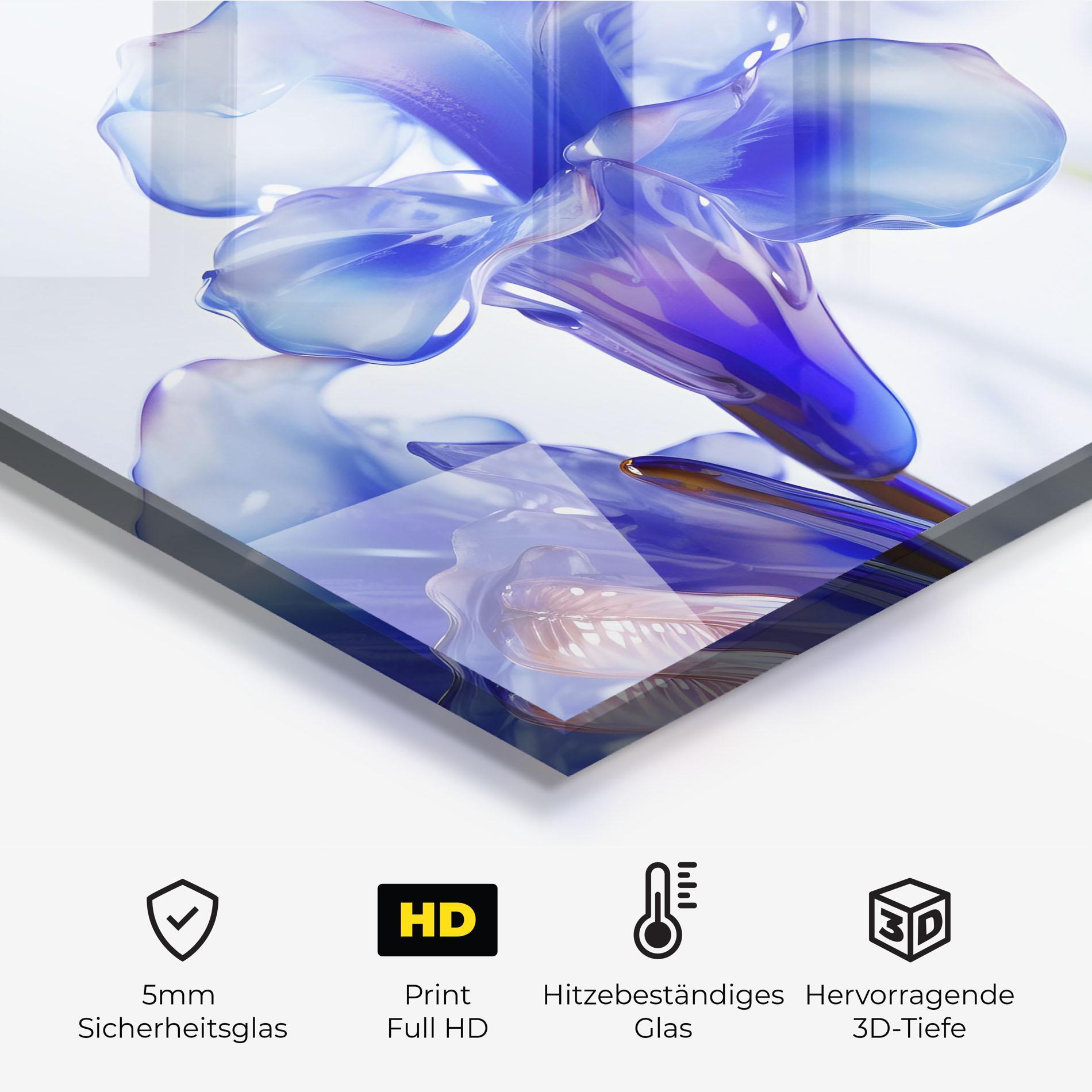 Küchenrückwand Glas Iris Glass mockup 2