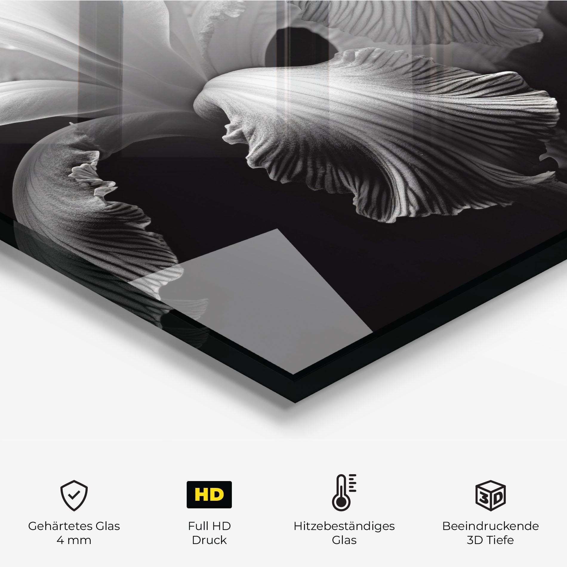 Küchenrückwand Glas Grey Iris mockup 2