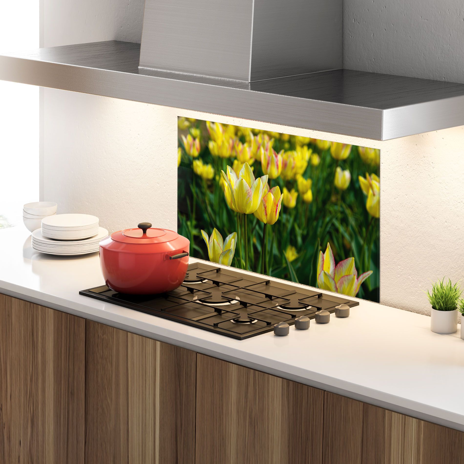 Light Yellow Tulips mockup 4