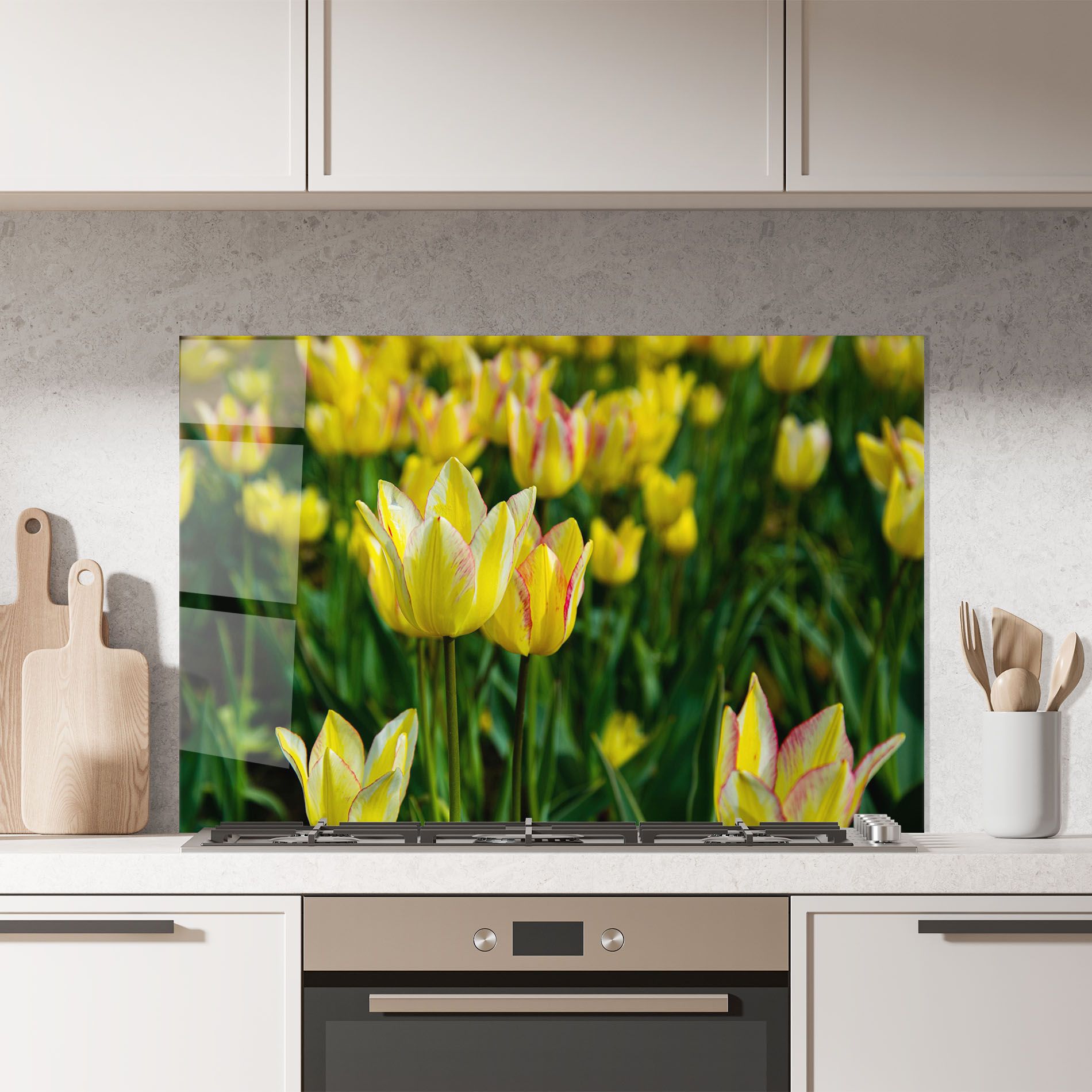 Light Yellow Tulips mockup 7