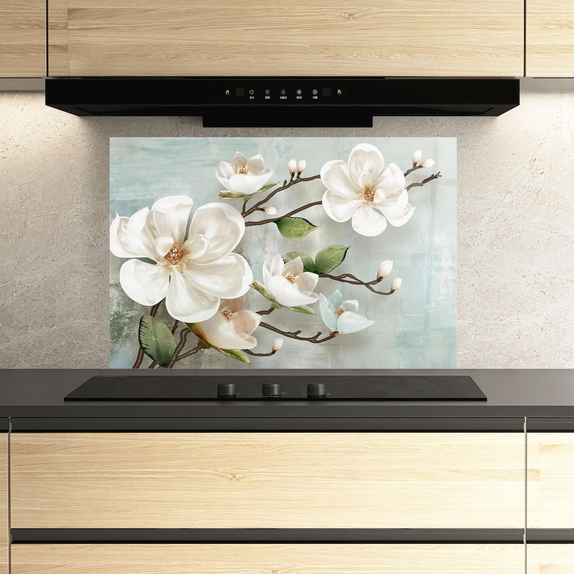 Küchenrückwand Glas Magnolino mockup 3