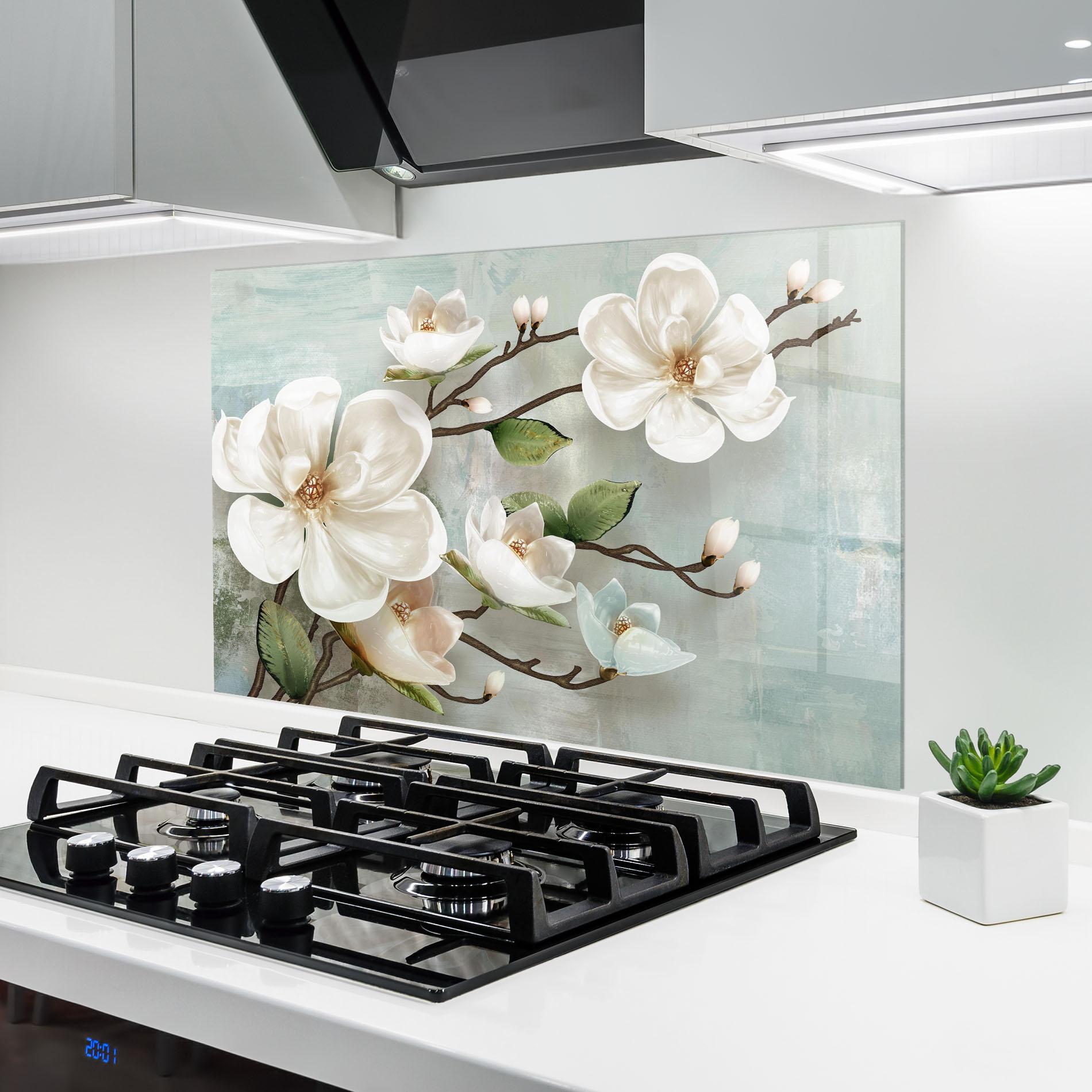 Küchenrückwand Glas Magnolino mockup 6