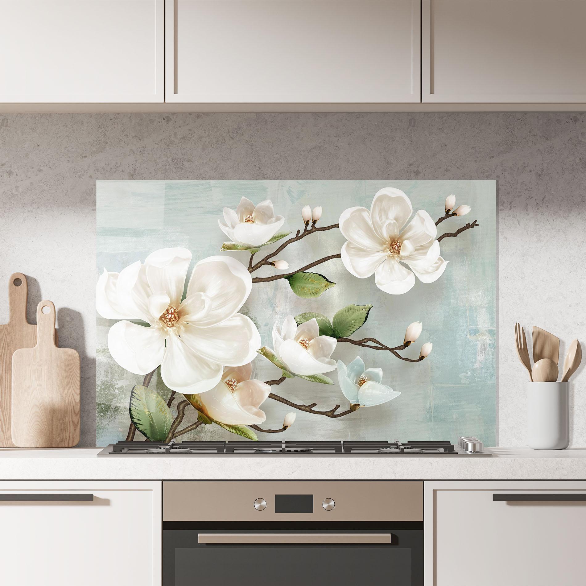 Küchenrückwand Glas Magnolino mockup 7