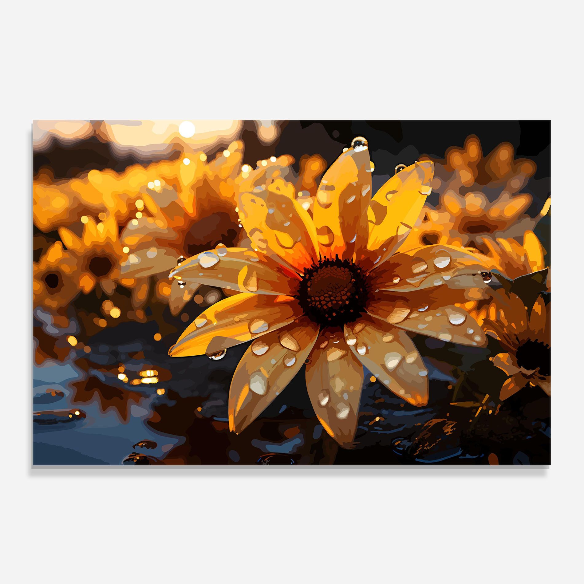 Rainy Yellow Daisy mockup 0
