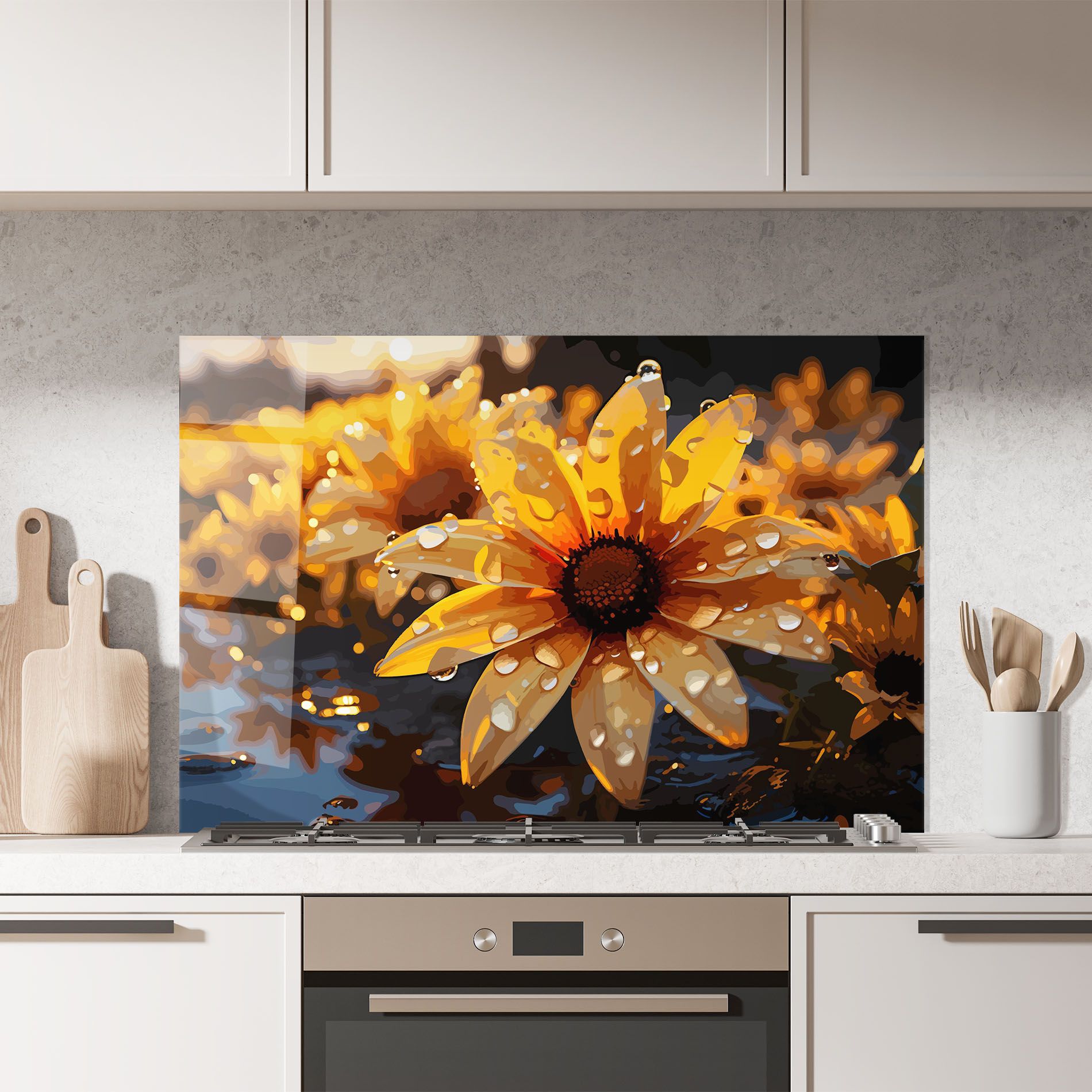 Rainy Yellow Daisy mockup 7