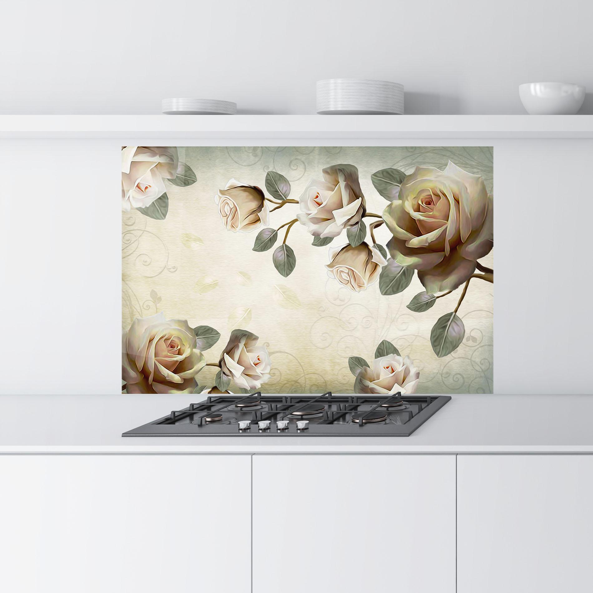 Küchenrückwand Glas Fir De Trandafir mockup 9