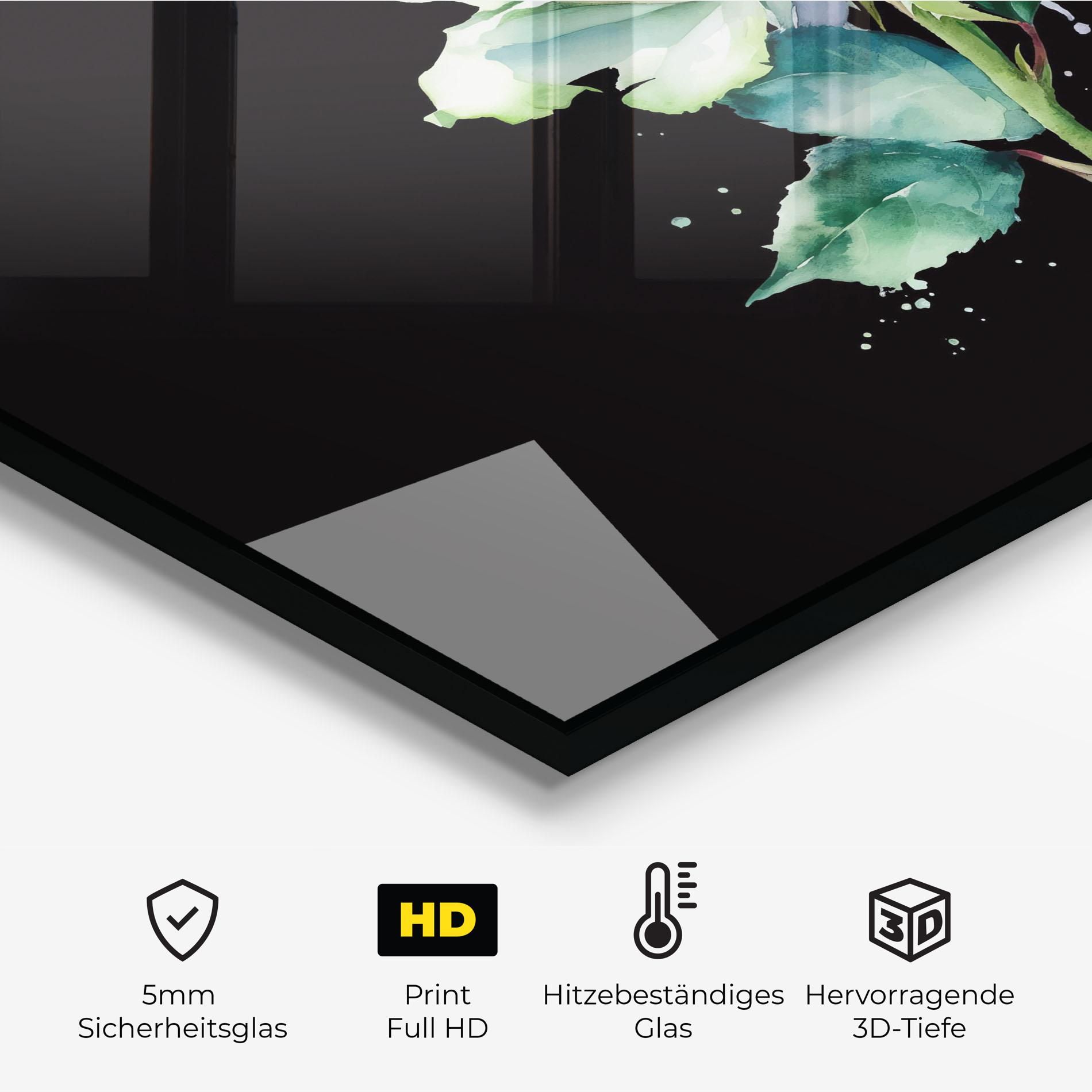 White Green Rose mockup 2