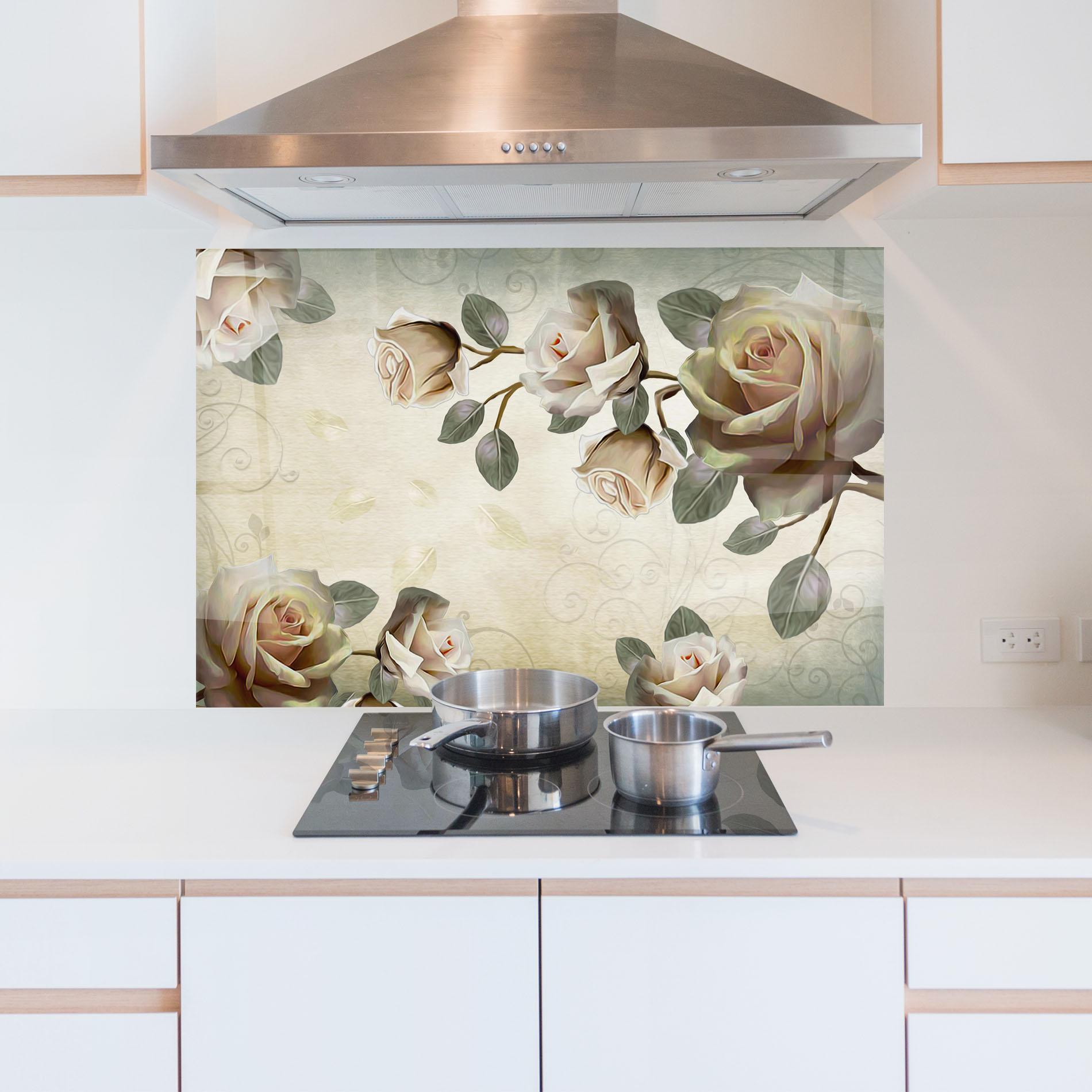 Küchenrückwand Glas Fir De Trandafir mockup 5