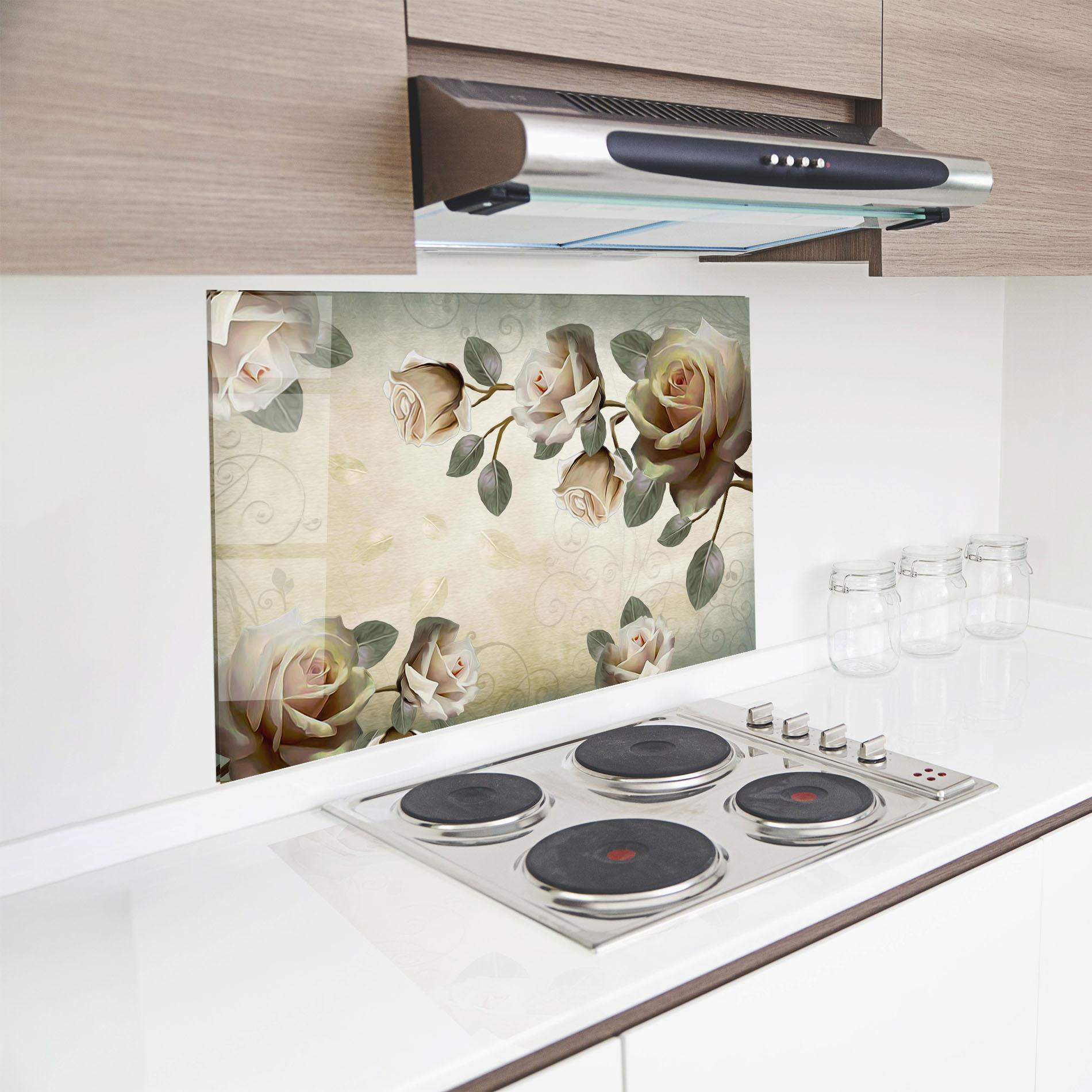 Küchenrückwand Glas Fir De Trandafir mockup 8