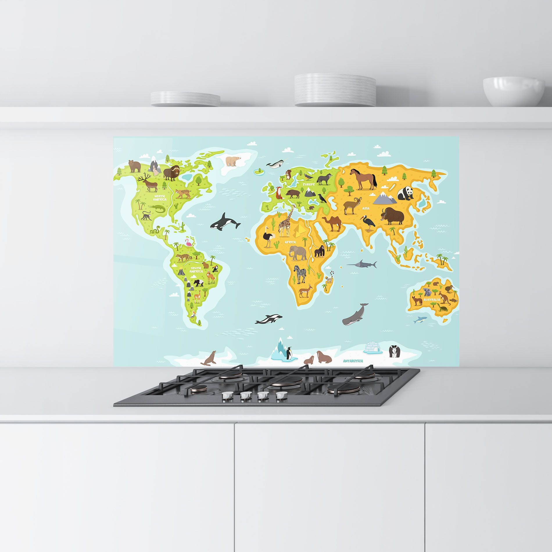 Animals World Map mockup 9