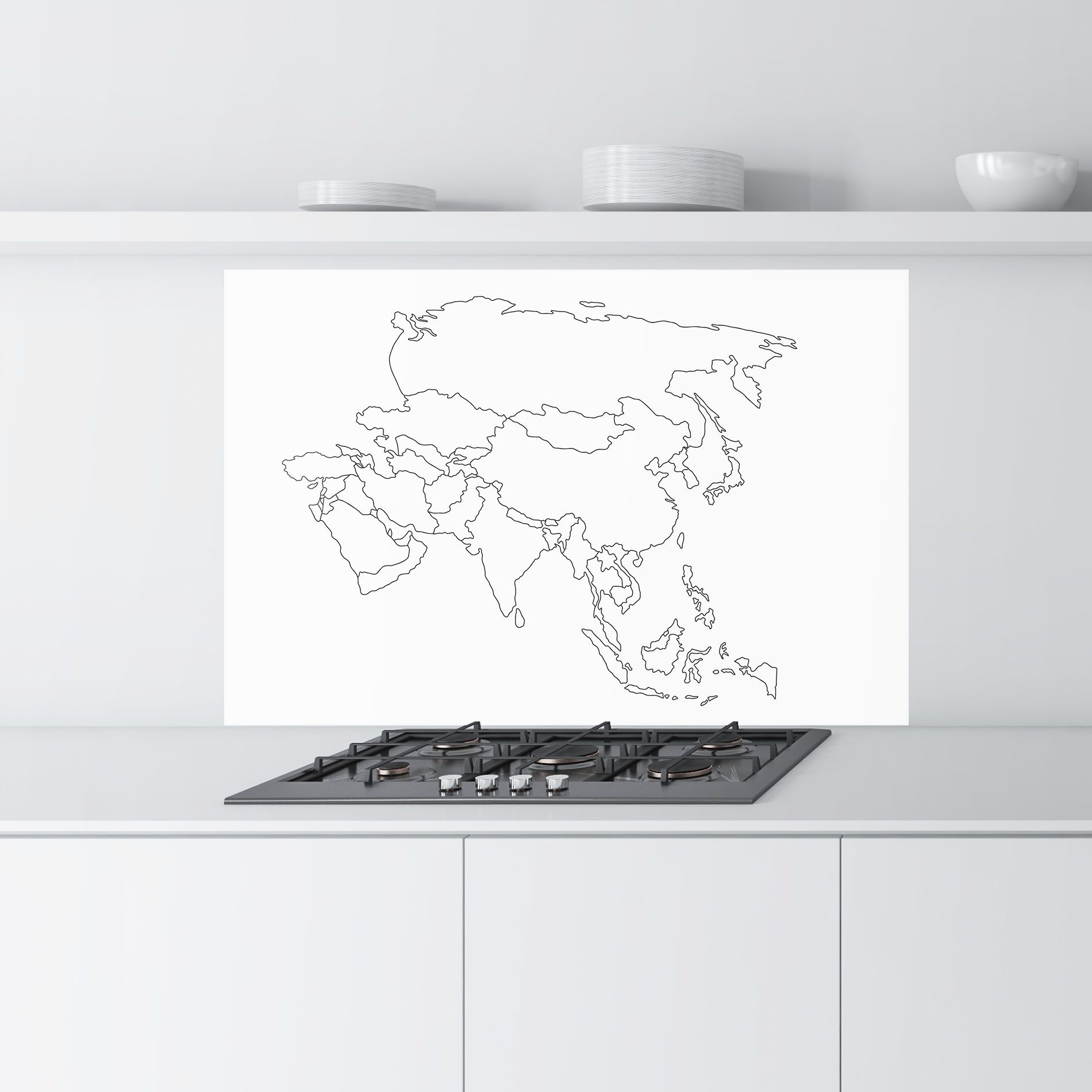 Asia Map Line mockup 9