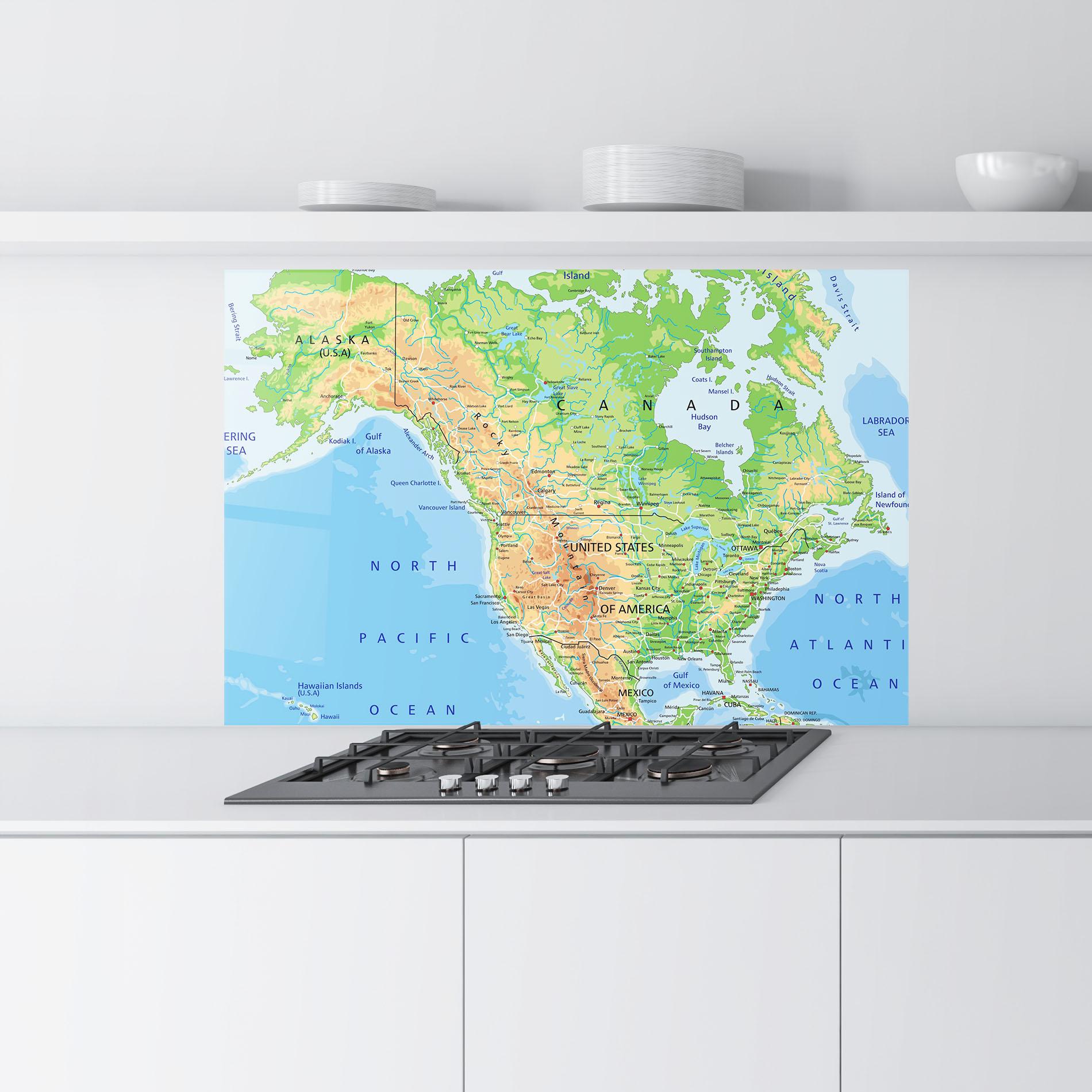 Küchenrückwand Glas Canada mockup 9