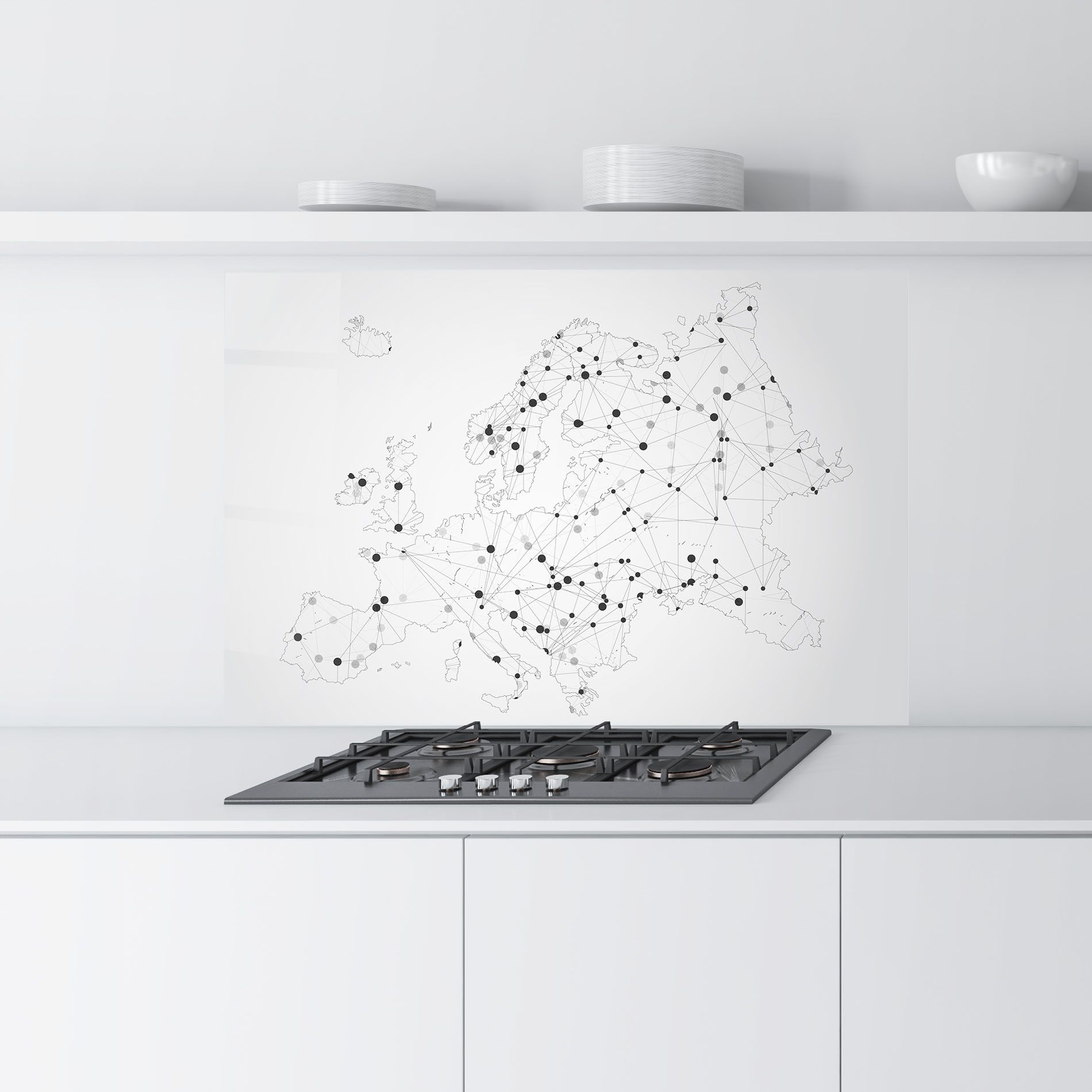 Europe Line Map mockup 9