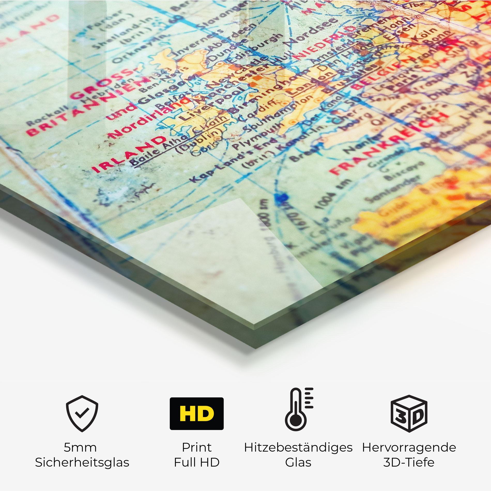 Küchenrückwand Glas Globe mockup 2