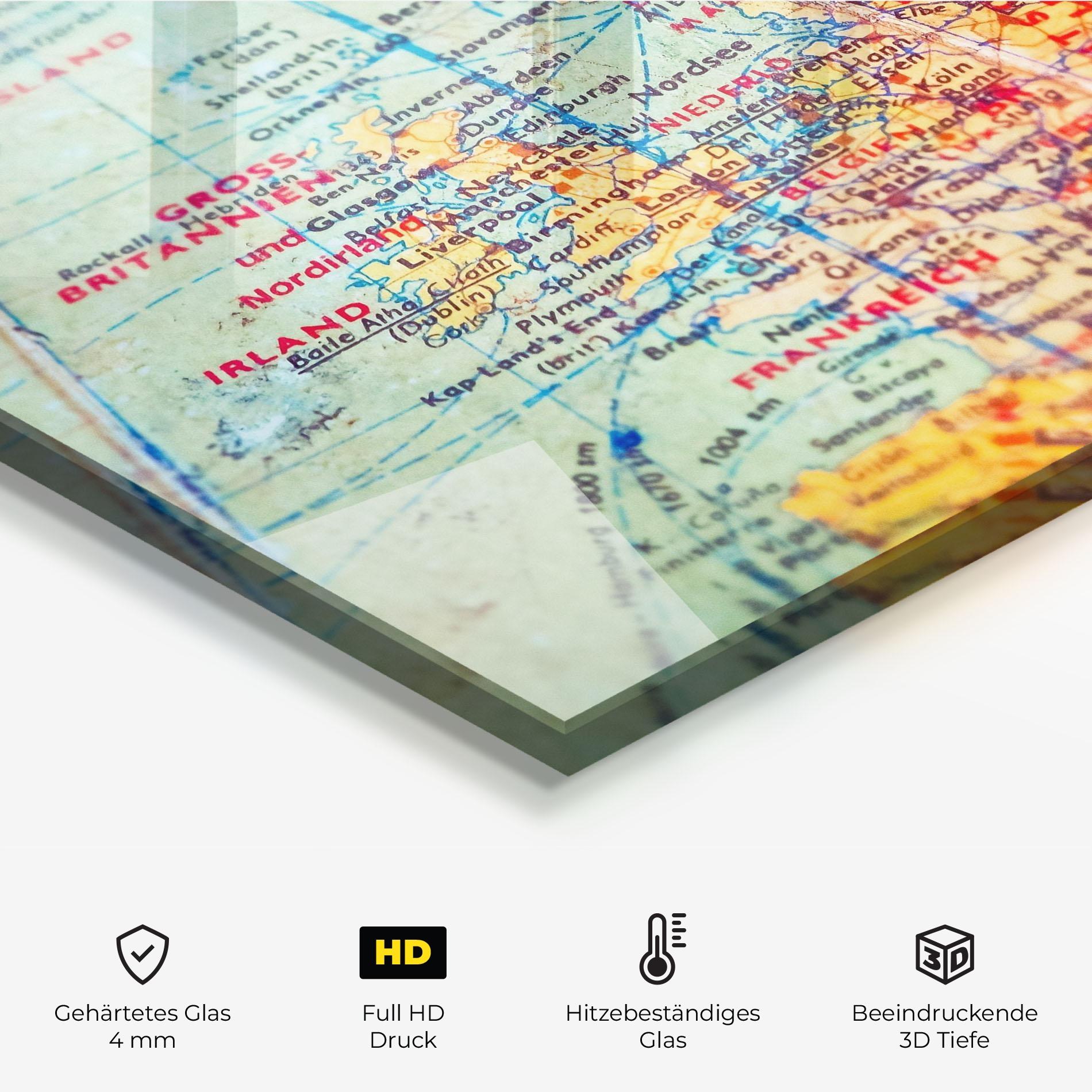 Küchenrückwand Glas Globe mockup 2