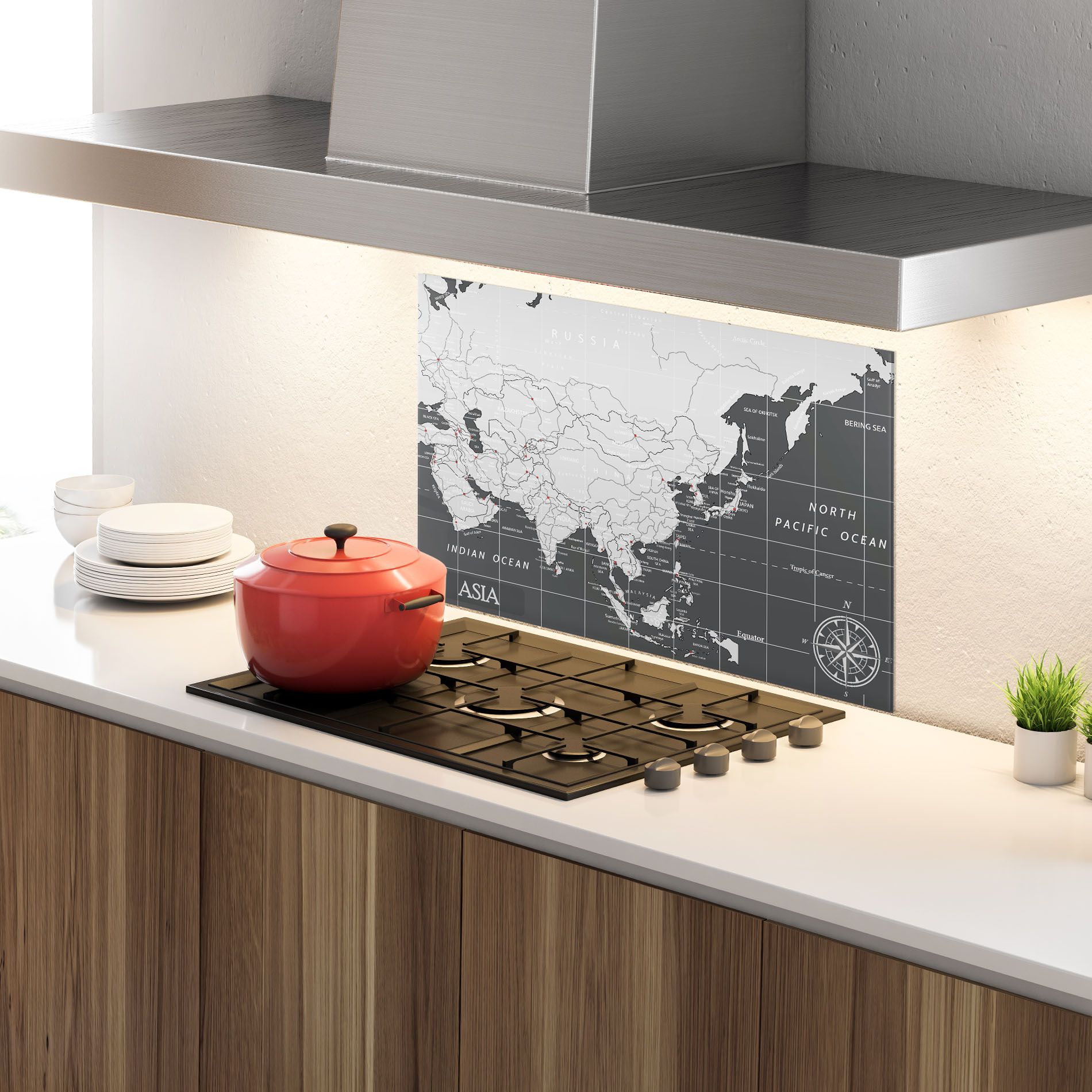 Asia Minimal Map mockup 4