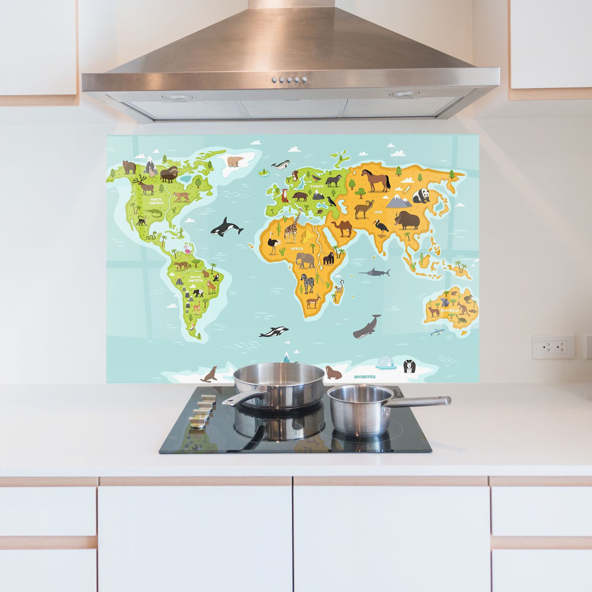 Animals World Map mockup 5