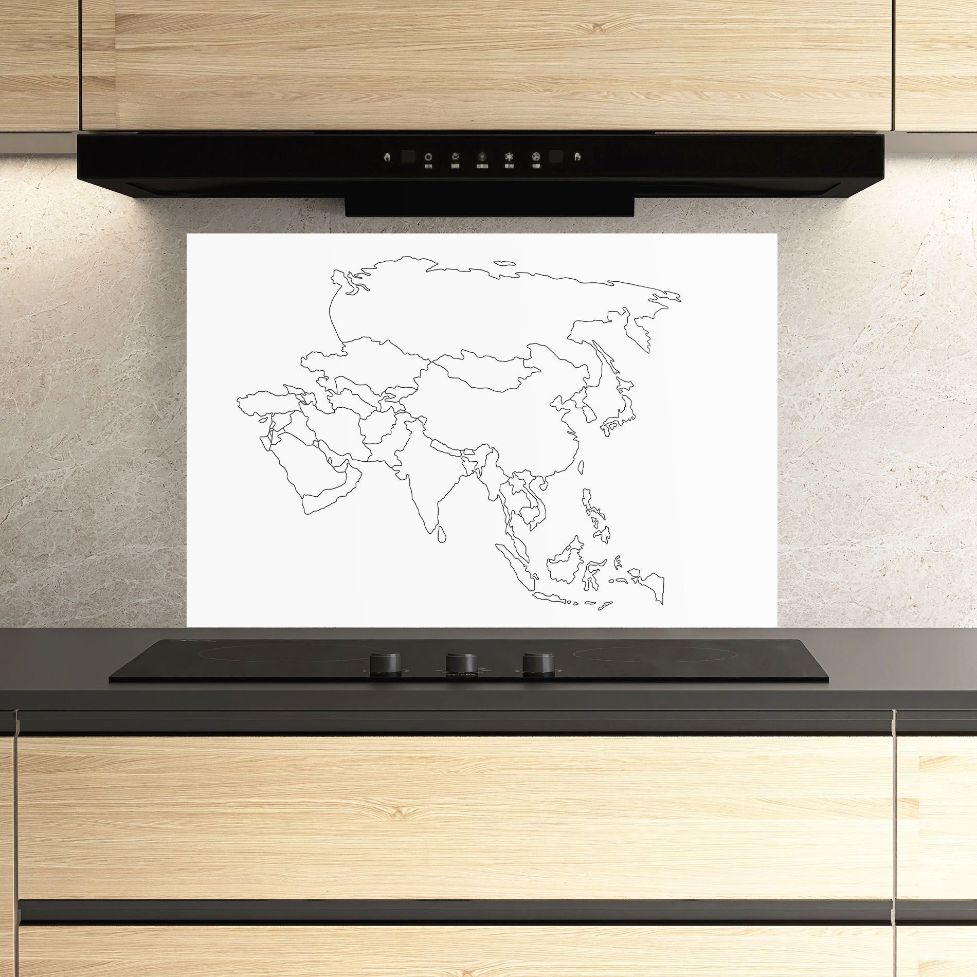 Asia Map Line mockup 3